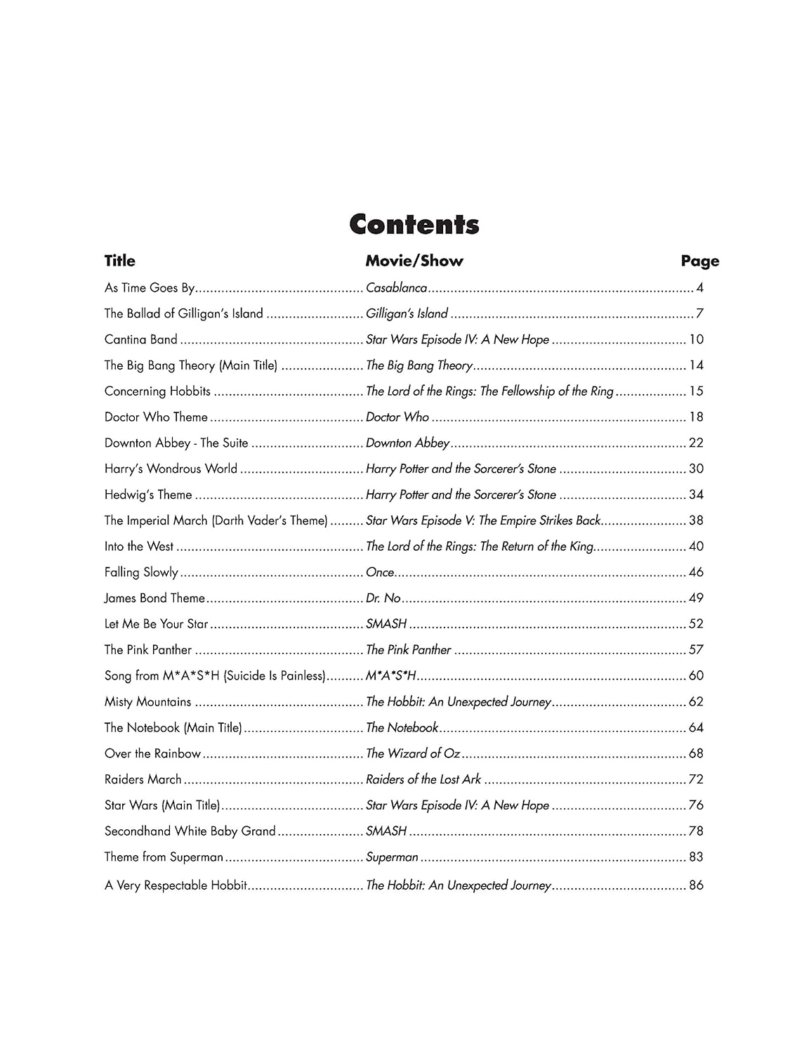 Top-Requested Movie & TV Sheet Music: Easy Piano (Top-Requested Sheet Music) image 3 of 6 0739099000