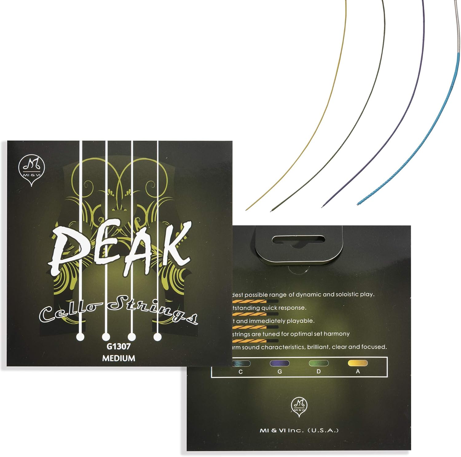 Mivi Peak Cello Strings Max 58 Off A A A 3 Full 4 S Scale A D G C Set