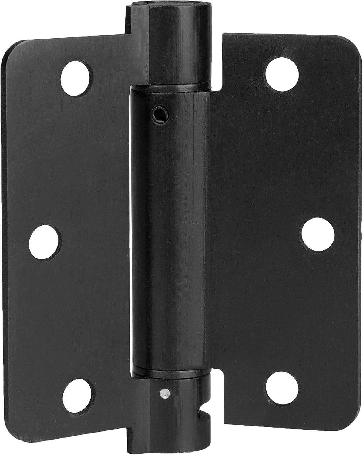 Ilyapa Self Closing Door Hinges, 2 Pack, Spring Door Hinge, Black