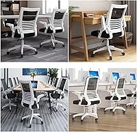 Vista 6 de Office Desk Computer Chair Ergonomic Mesh Gaming Chair with Mid-Back Design, Comfortable Lumbar Support, Adjustable Height, and Swivel Function for