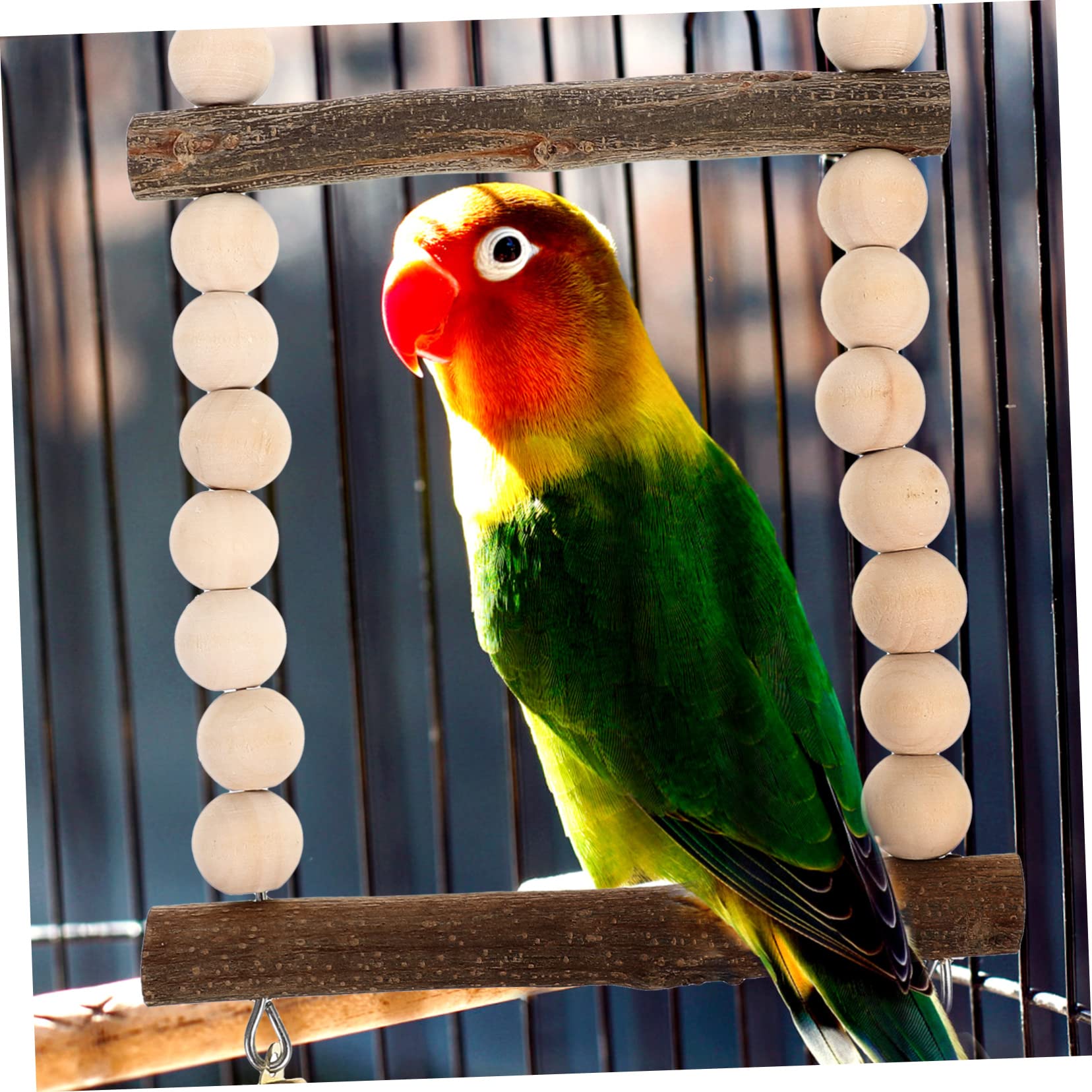 Hohopeti 1satz Hängendes Vogelspielzeug Set Für Papageien Und Sittiche Klettergerüst Kaumaterial Für Große Und Kleine Vögel Sichere Und Langlebige Zubehörteile Für Vogelkäfige