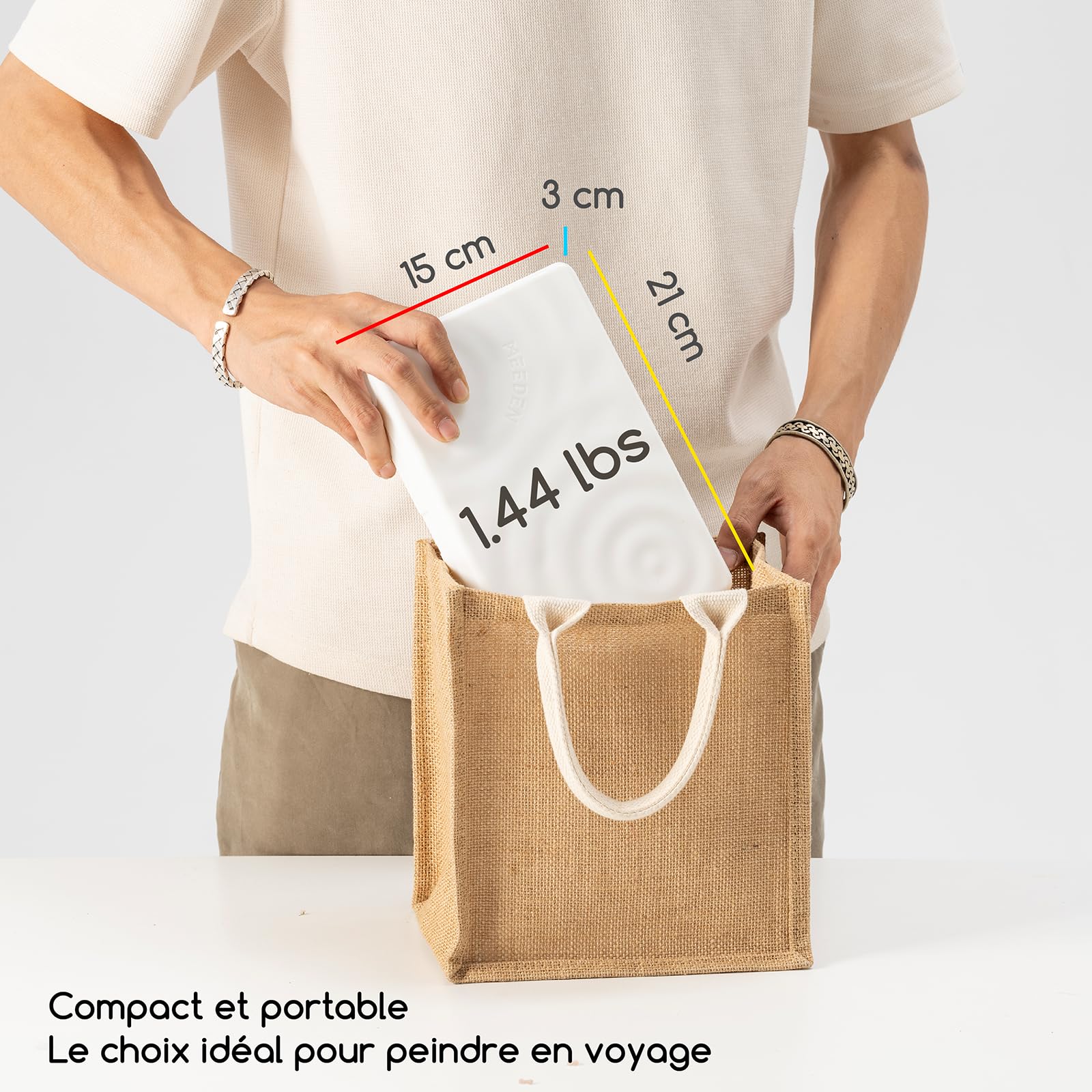 MEEDEN Set de peintures aquarelle 48 couleurs, ensemble de peintures à l'eau avec blocs amovibles, palette et accessoires aquarelle, set de peintures pour artistes débutants et professionnels