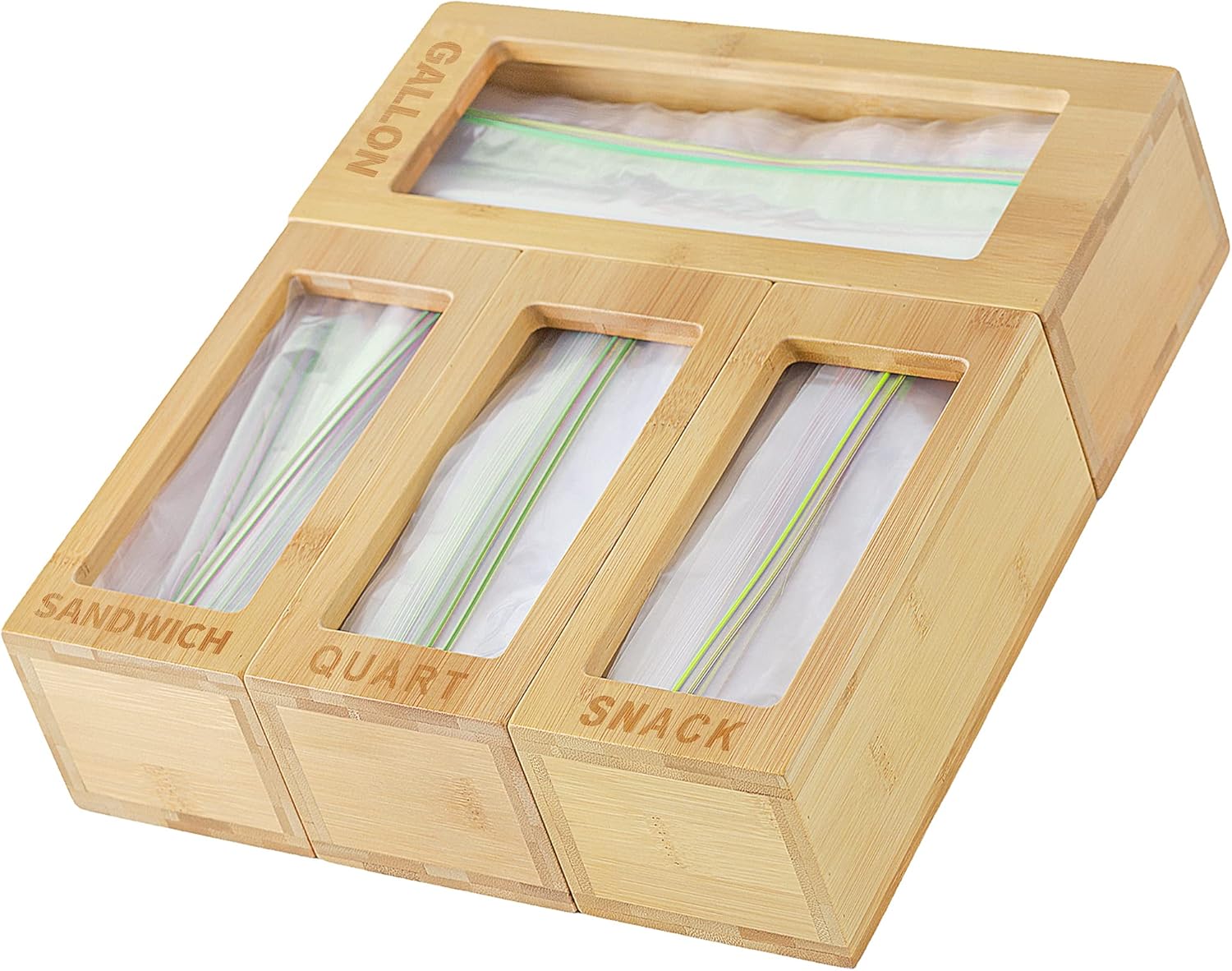 Freely Combined Bag Storage Boxes 4 PCS Kitchen Drawer Organizer for