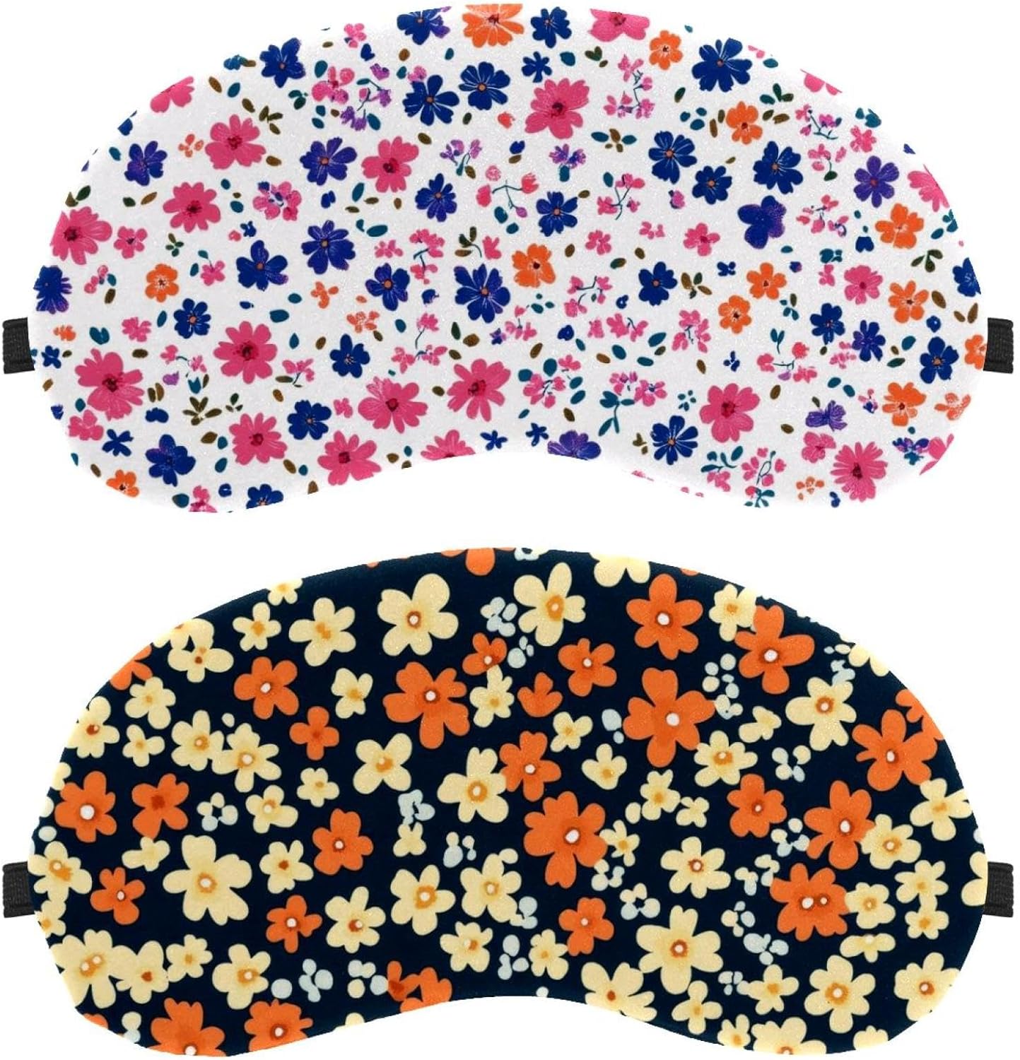 13 maschere per dormire per dormire, per dormire sul fianco, con motivo floreale colorato, maschera per gli occhi che blocca la luce, copertura morbida per gli occhi per viaggi, pisolino, aereo