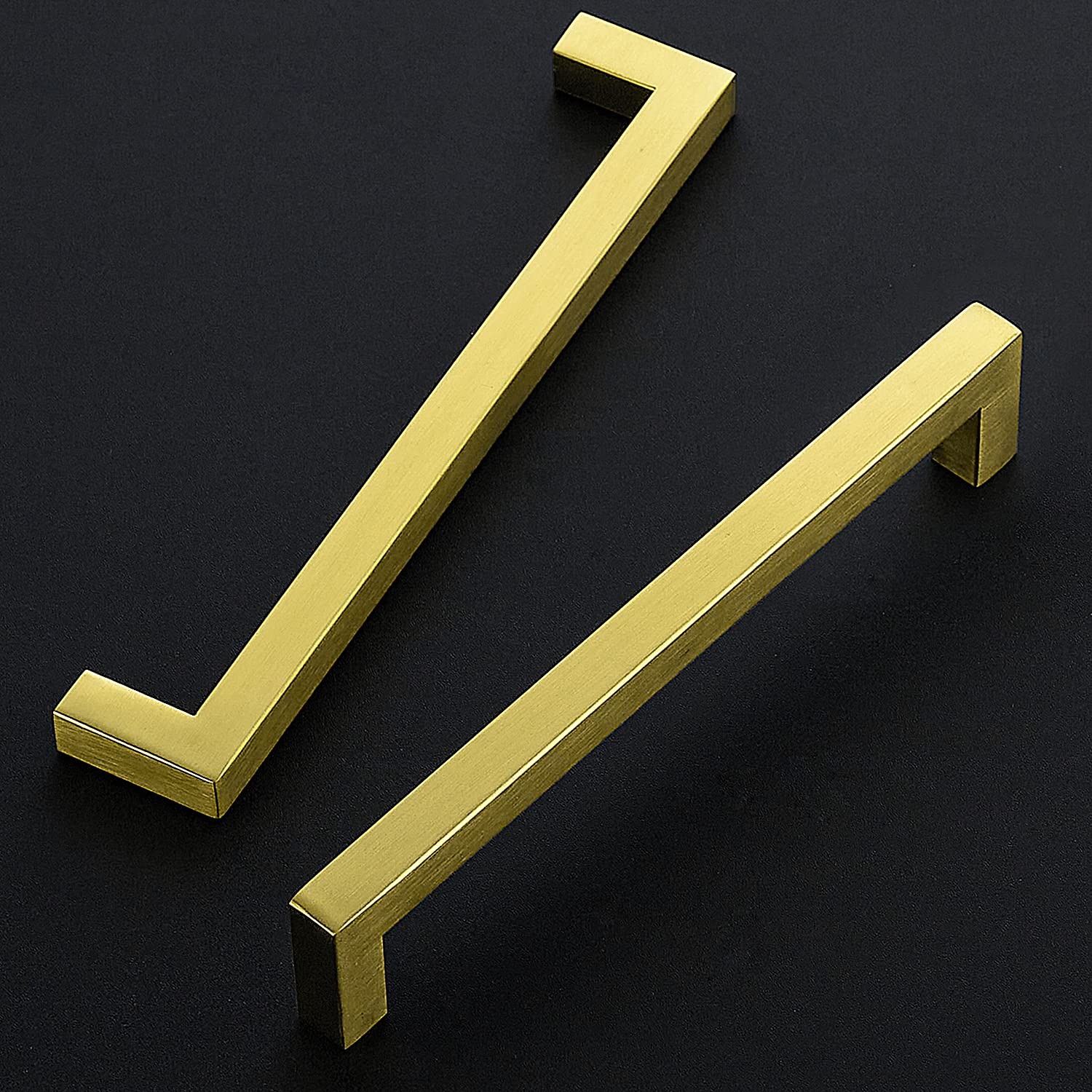 Square Kitchen Hardware Snapklik.com : 5 Pack 7-1/2 Inch Kitchen Square Cabinet Handles Brushed ...