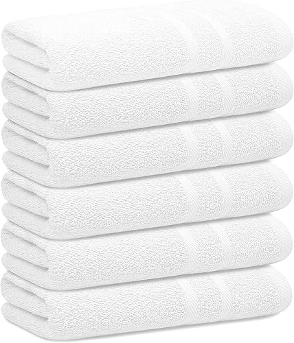 Juego de toallas de baño 100  algodón para baño secado rápido ligeras altamente absorbentes sensación suave paquete de 6 toallas pequeñas para