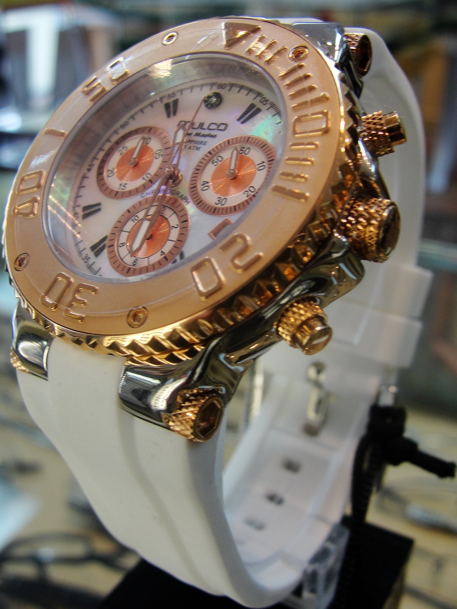 Mulco MW3 – 70602 – 013 – Clock, White Rubber Strap