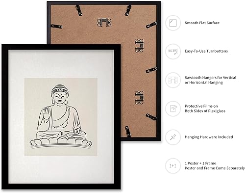 Miniatura 171 de Poster Master Póster de peonías – Estampado de flores retro – Ilustración floral – Ilustración en blanco y negro – Diseño de línea y abstracto –