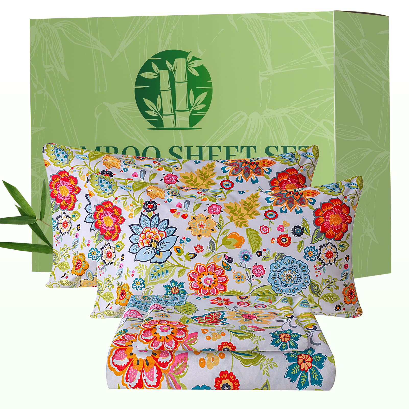 Bedlifes Floral Bamboo Set