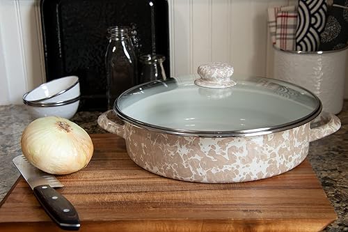 Miniatura 10 de Golden Rabbit Esmalte - Patrón de cristal de mar - Sartén para saltear de 5 cuartos