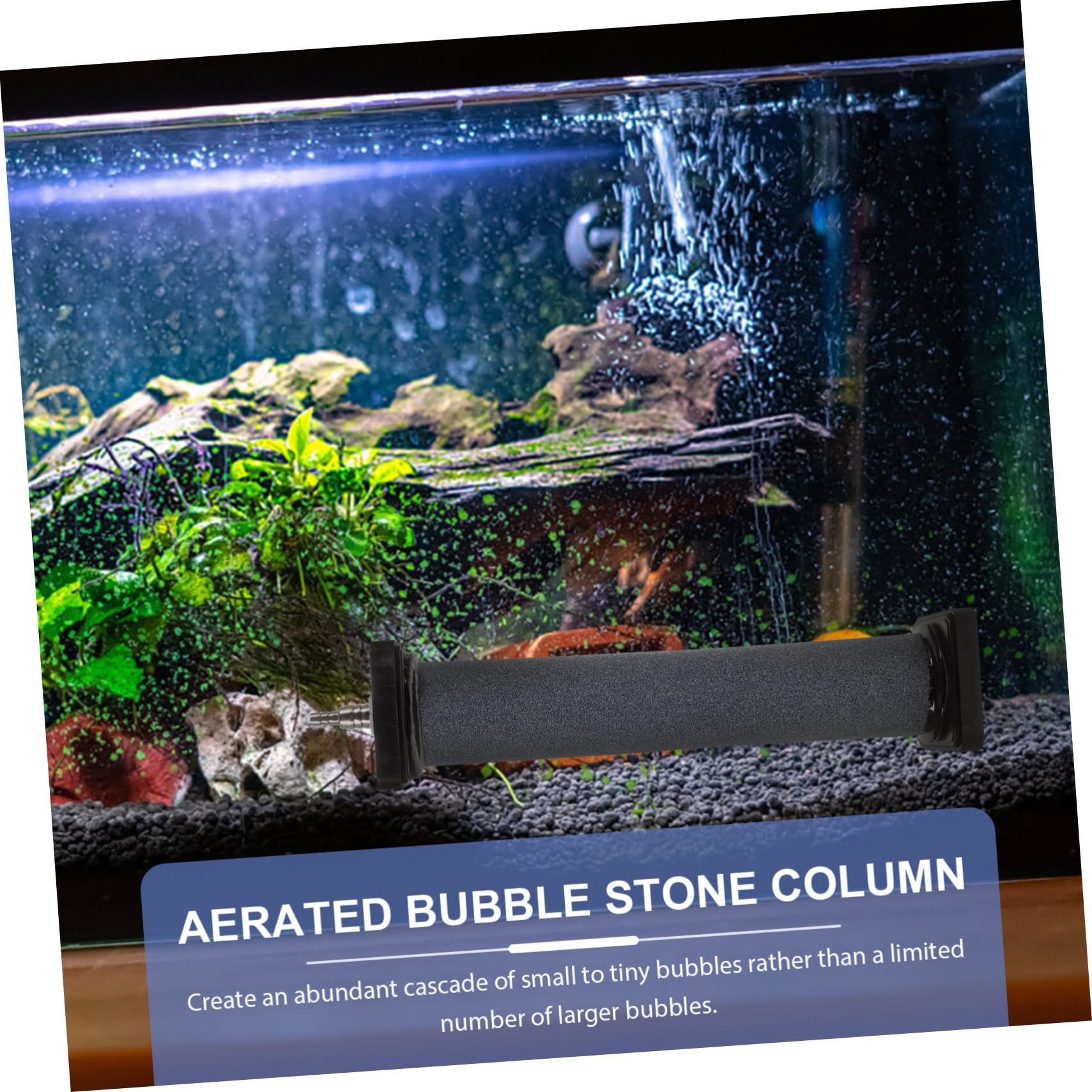 ibasenice Aquarien Ausströmerstein für Luftpumpe Luftstein Diffusor Stein Steigert Sauerstoffgehalt im Aquarium und Fischbecken