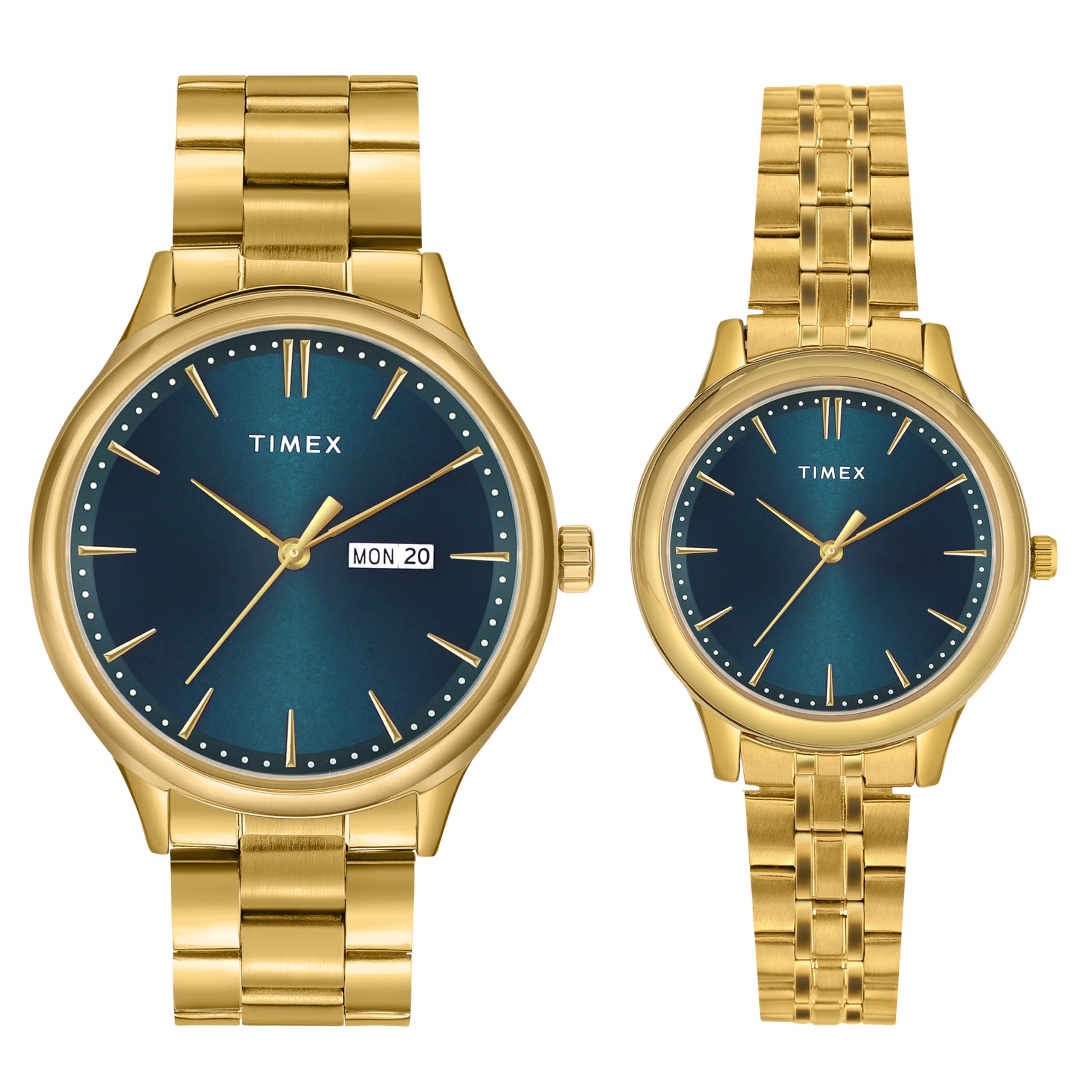 TIMEX Unisex Teal Round Analog Pair Watch- TW00ZP004 (B0CXTDBYLS) Amazon Price History, Amazon Price Tracker