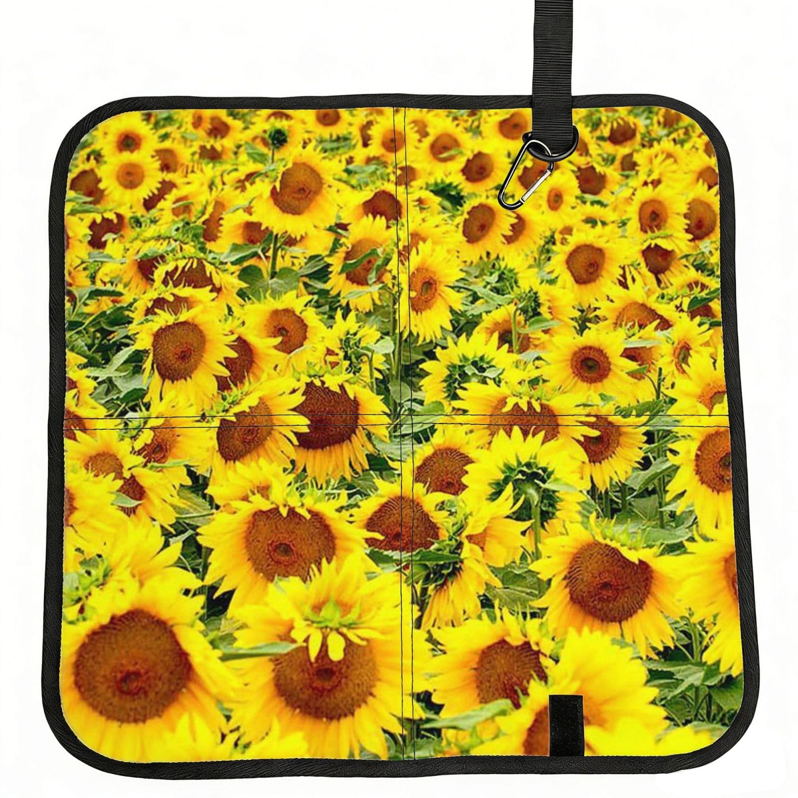 ERCgad Sunflowers Print Foldable Seat Cushion Portable Chair Pad Lightweight Travel Outdoor Office Home