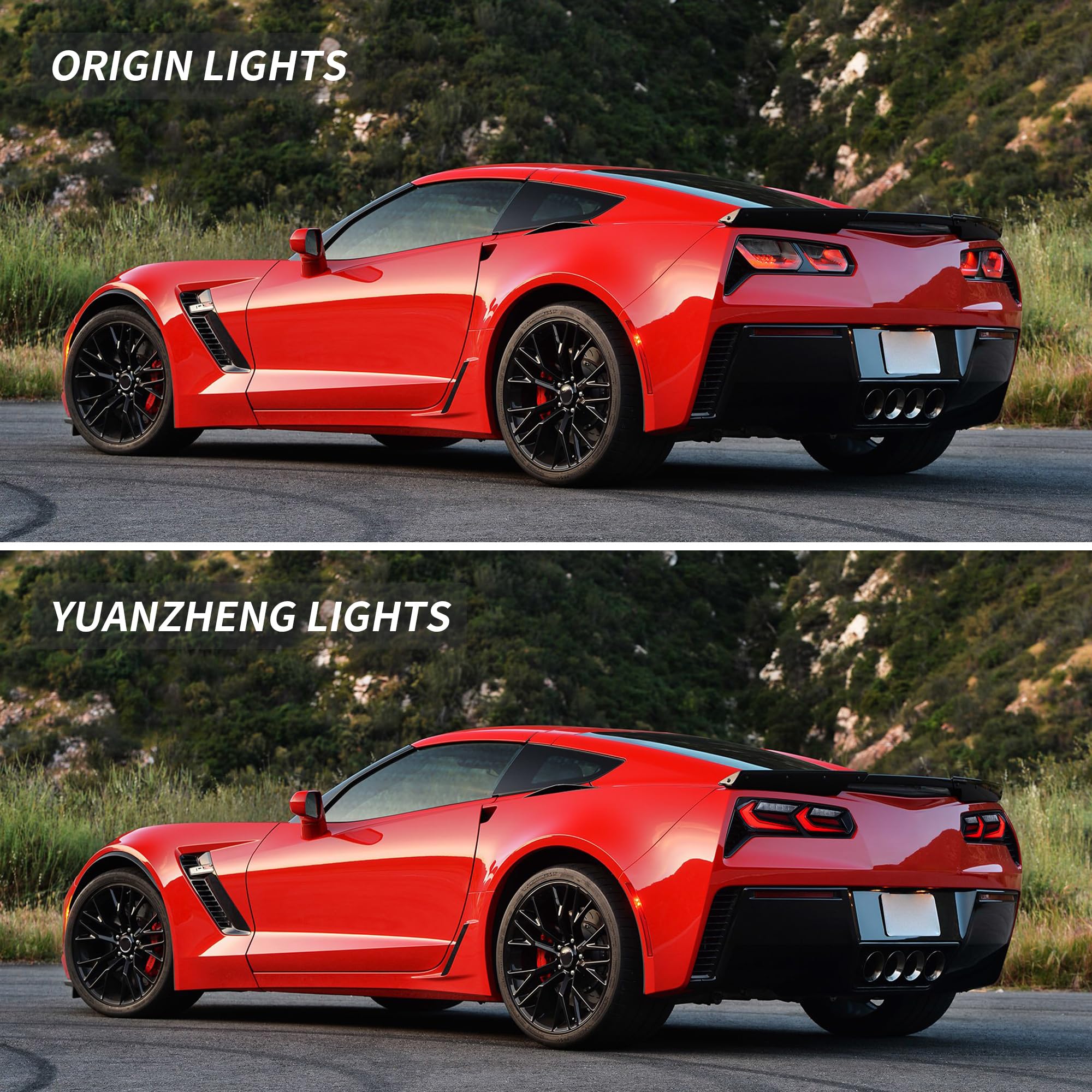 C7 Rear Sequential 2014 Corvette Tail Lights 2016 19 Corvette C7 Stingray Z06/ZR1 Clear