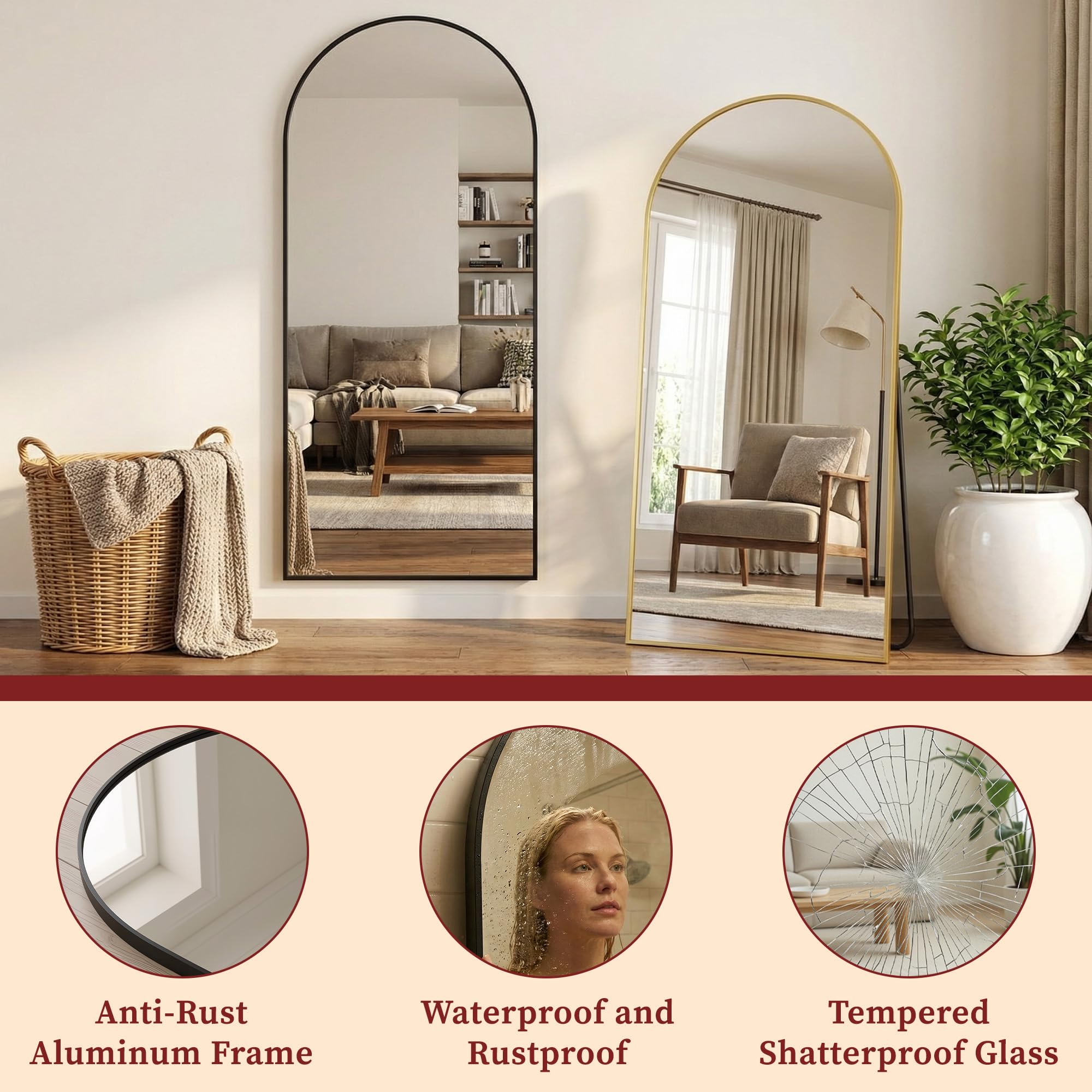 （株）吉桂　stand mirror  b3600wn Amazon.com: Suidia 71