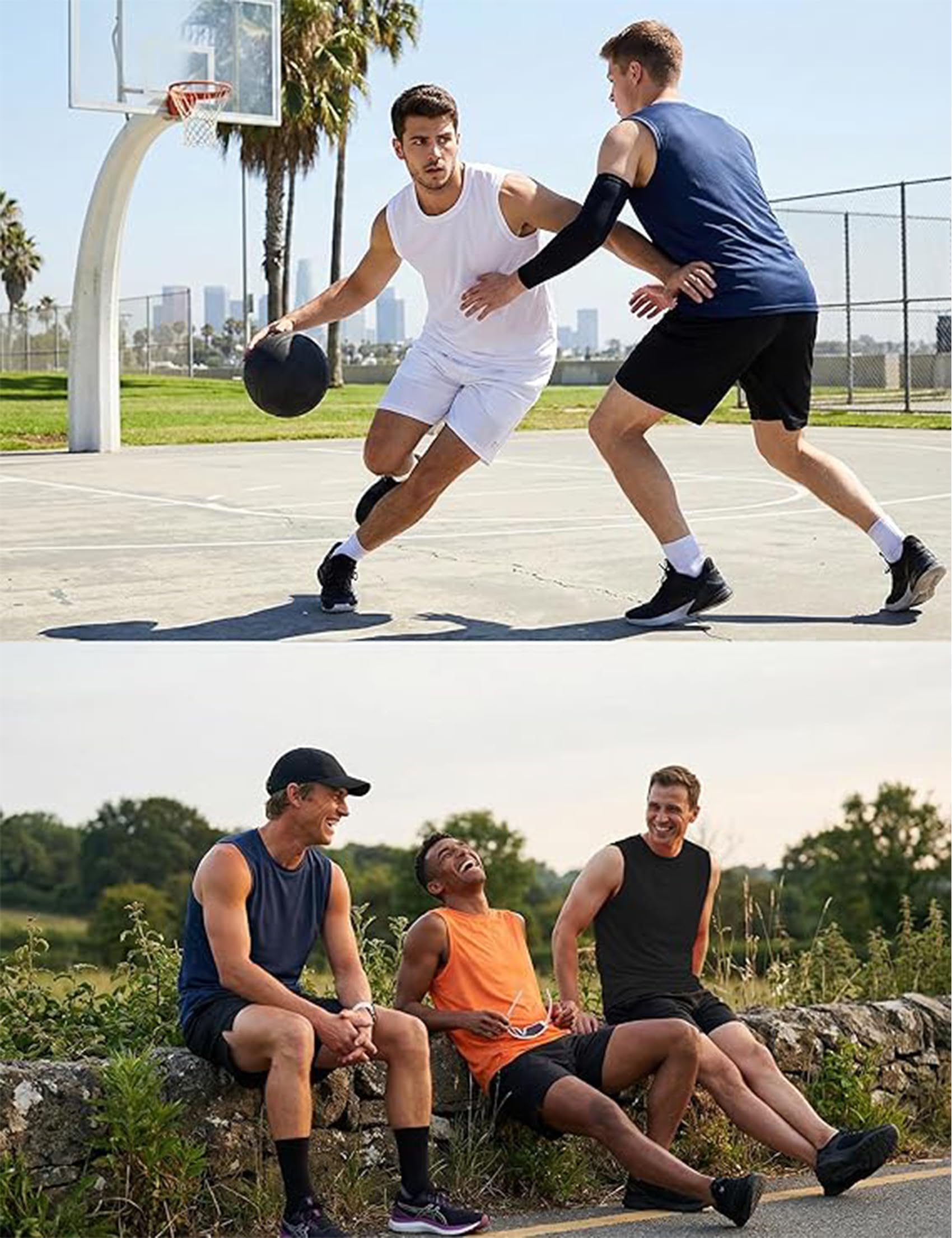Camiseta de Tirantes Hombre Deportiva Camiseta Sin Mangas Fitness Transpirable Secado Rápido Elástica para Gimnasio Running y Uso Diario S-3XL