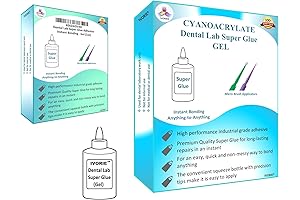 Dental Lab Super Glue: Instant Bonding Gel for Crowns and Bridges (1oz)