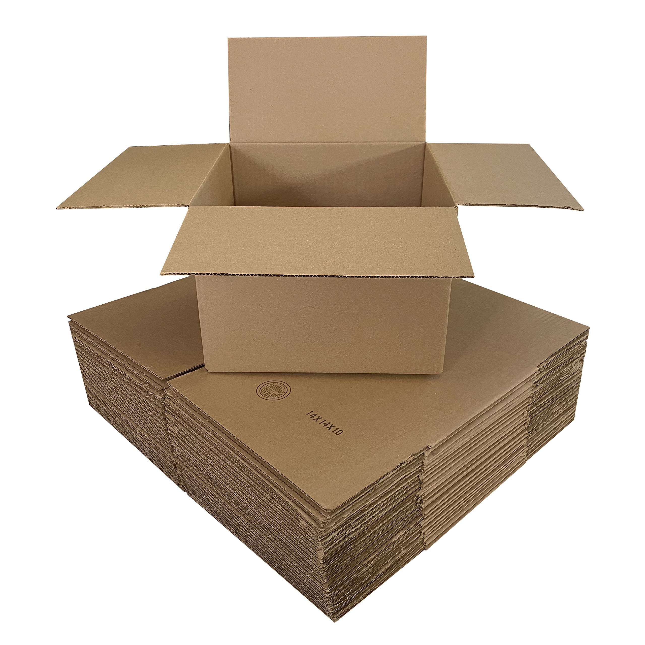 Corrugated Large Mail and Shipping packaging boxes - 10 pack (20 x 14 x 12 inch / 10pk)