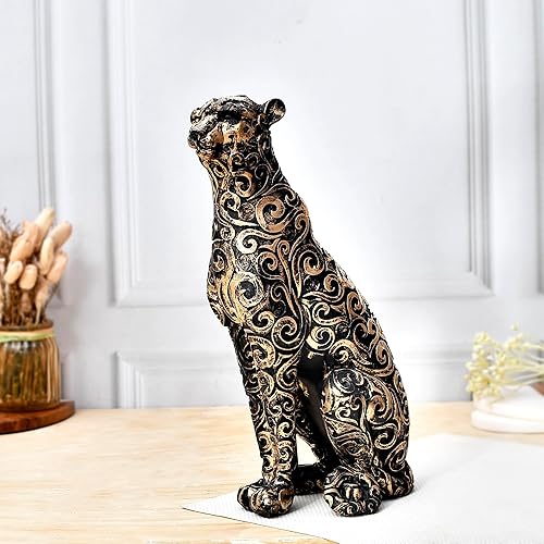 Miniatura 1 de Own Business India Panther - Escultura antigua para decoración del hogar, escultura para decoración del hogar, decoración de mesa de sala (14.2 x
