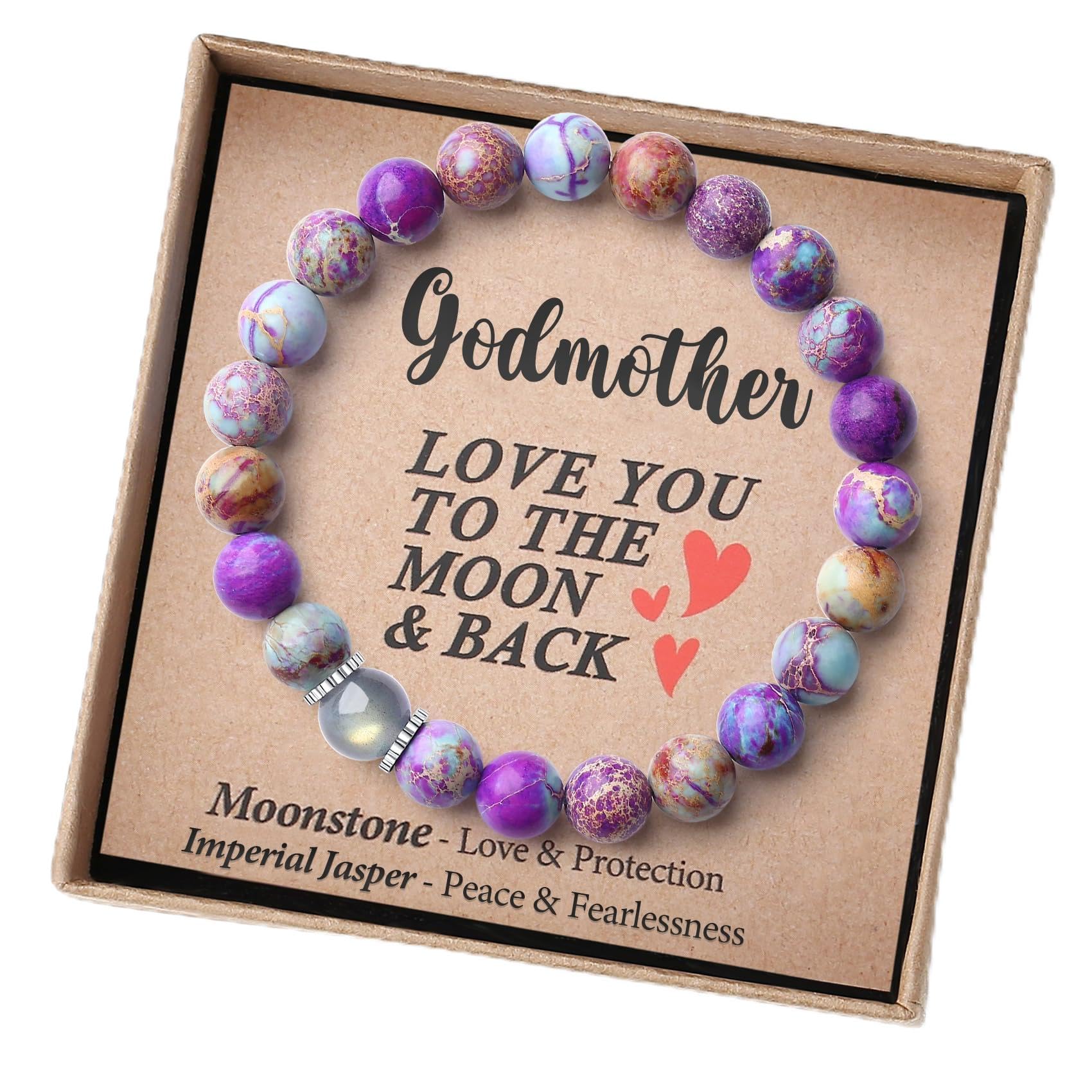 THEMEROL Handmade Gifts for Girls/Women-Love/Protection-Natural Crystal Bracelet for Daughter Granddaughter Niece Sister Mom Aunt Wife