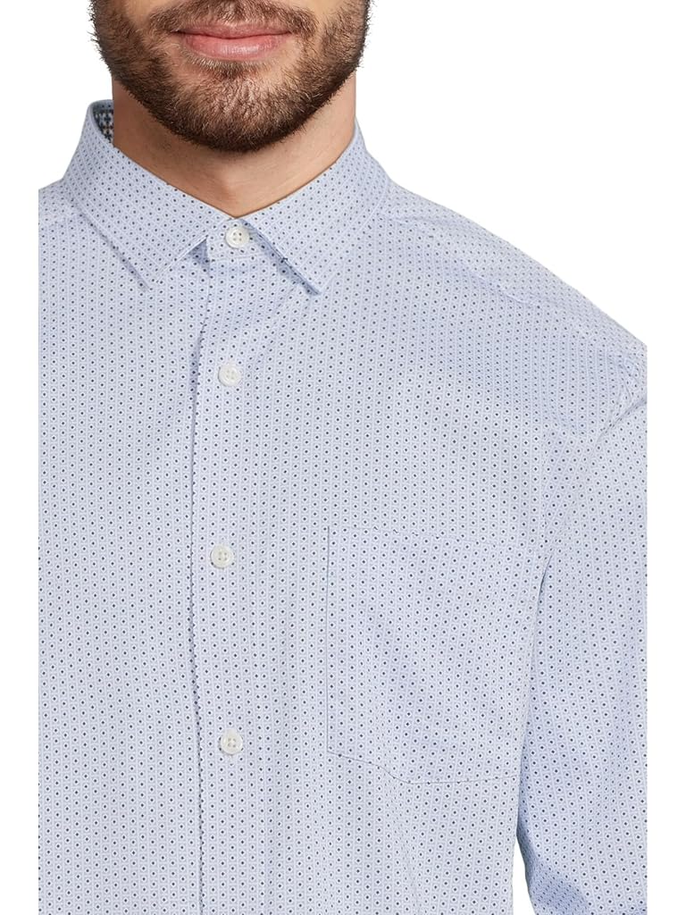 Blue Johnston & Murphy Printed Cotton Shirt