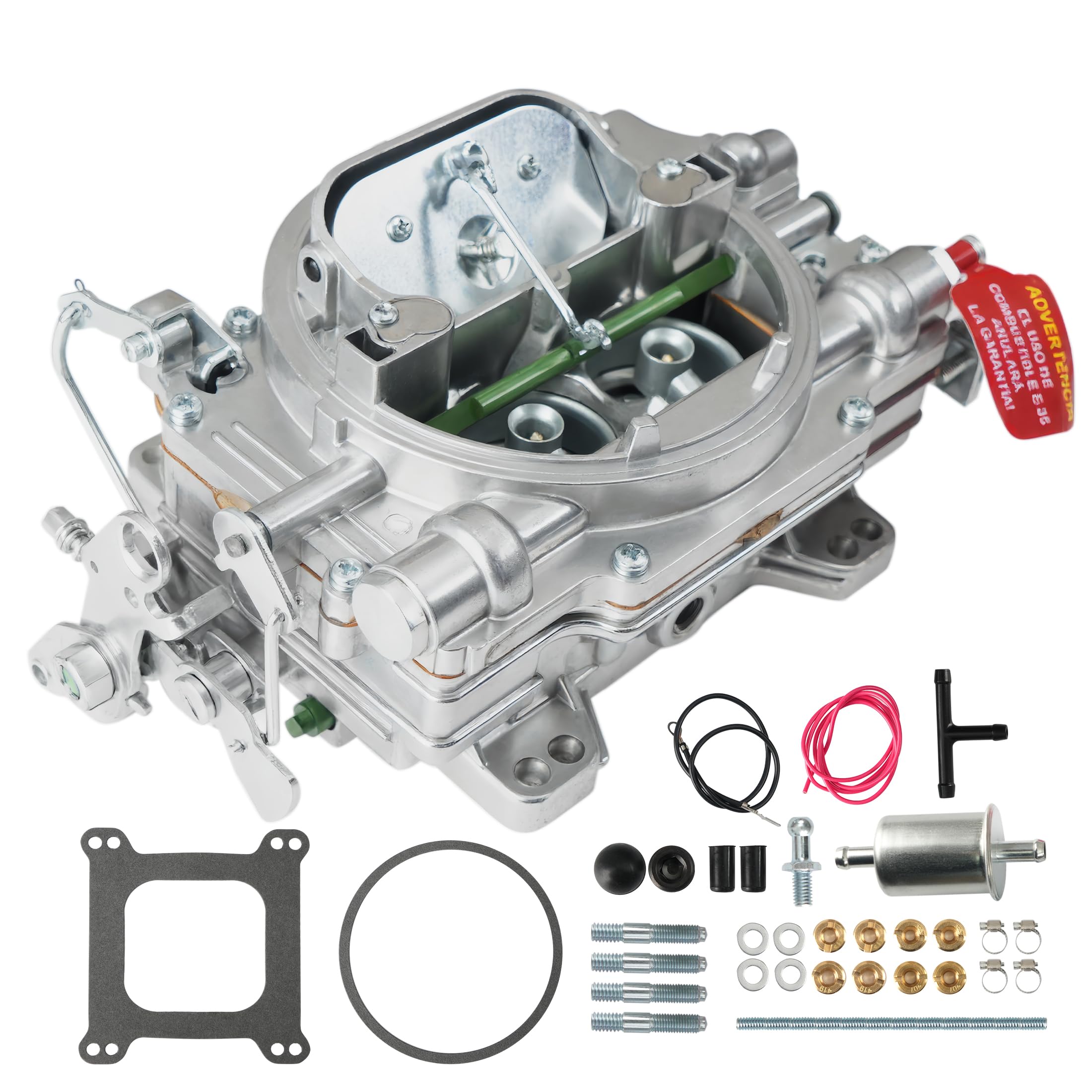 1407 Carburetor Replacement for Performer 750 CFM Square Bore 4 Barrel Air Valve Secondary with Manual Choke