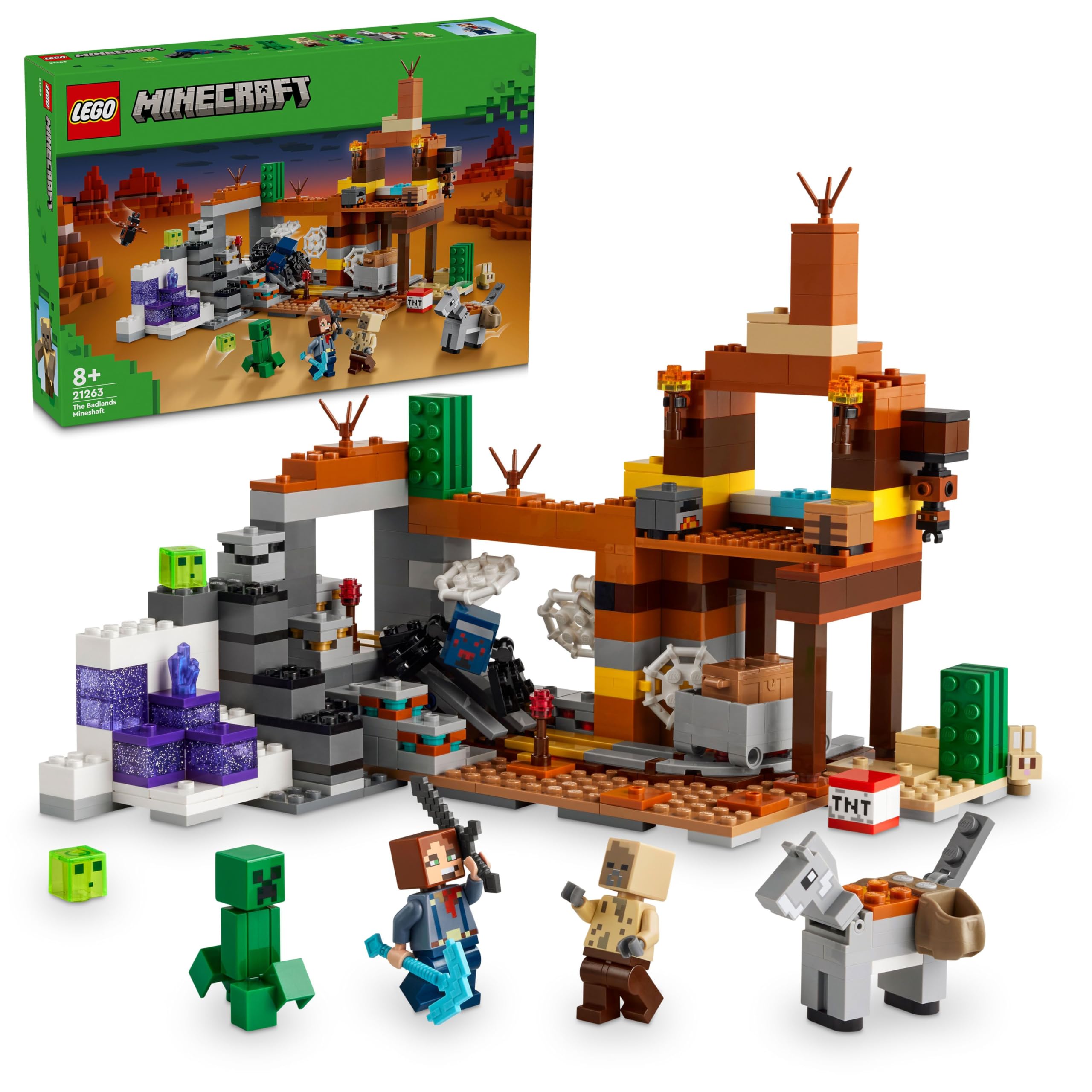 See full amazon price history chart for LEGO Minecraft The Badlands Mineshaft Video-Game Toy 21263 Building Blocks Toys for 8+ Gift for Boys and Girls LEGO Minecraft The Badlands Mineshaft Video-Game Toy 21263 Building Blocks Toys for 8+ Gift for Boys and Girls (B0CWH39CDD) Amazon Price History, Amazon Price Tracker