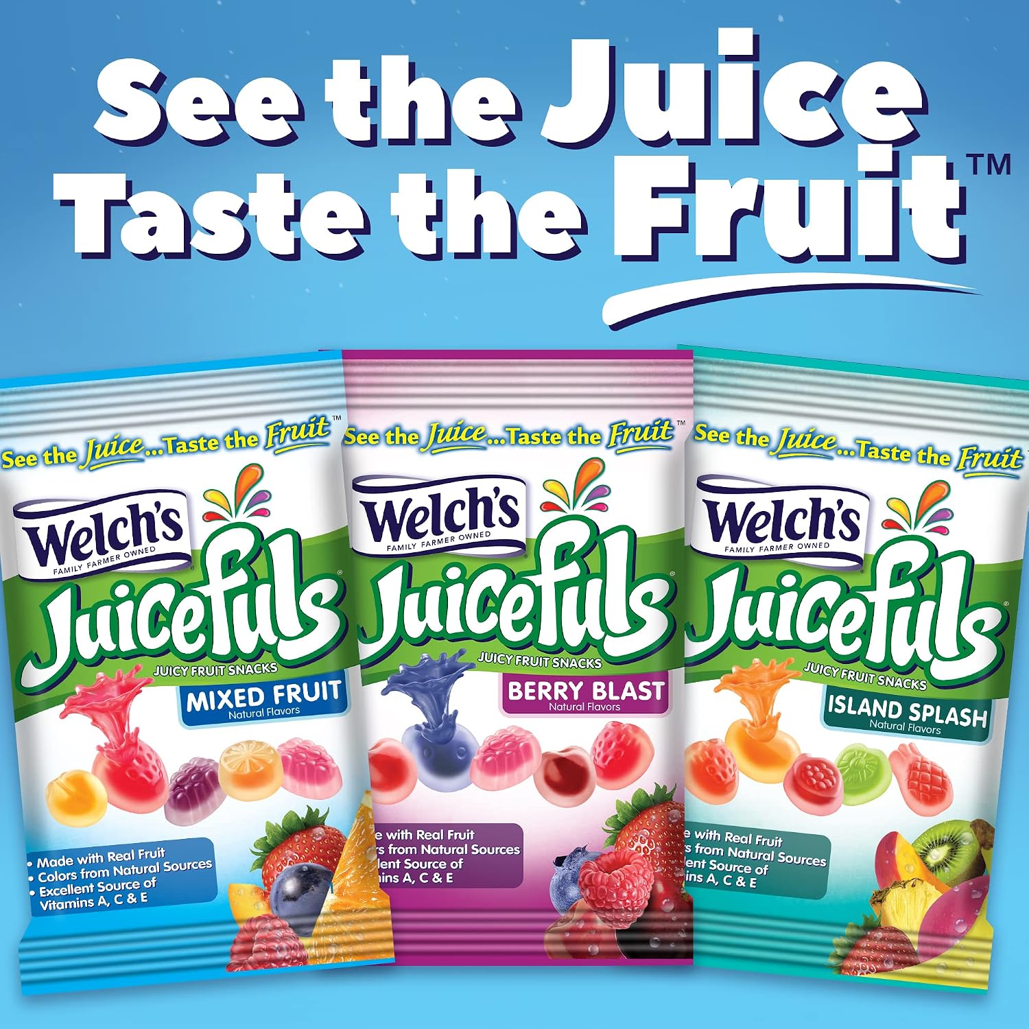 Buy Welch's Juicefuls Juicy Fruit Snacks, Mixed Fruit, Berry Blast
