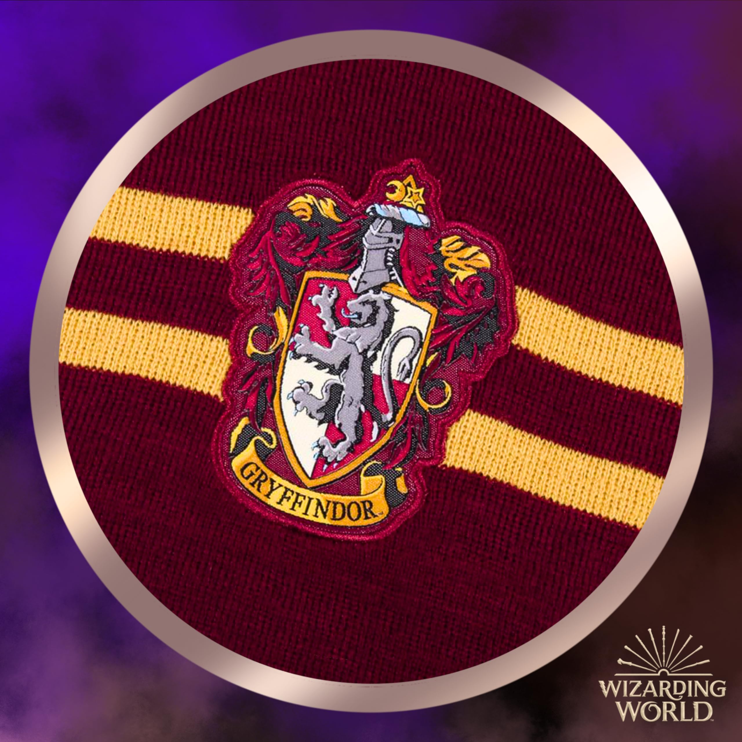 Harry Potter Gorro y Bufanda, Conjunto de Invierno para Niños y Adolescentes, Gorro y Bufanda Hogwarts Gryffindor, Accesorios de Invierno | Rojo