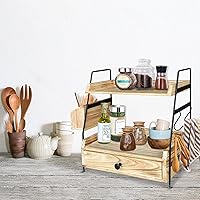 Vista 3 de Accesorios de barra de café y organizador de encimera, organizador de estación de café, estante de encimera de cocina, almacenamiento