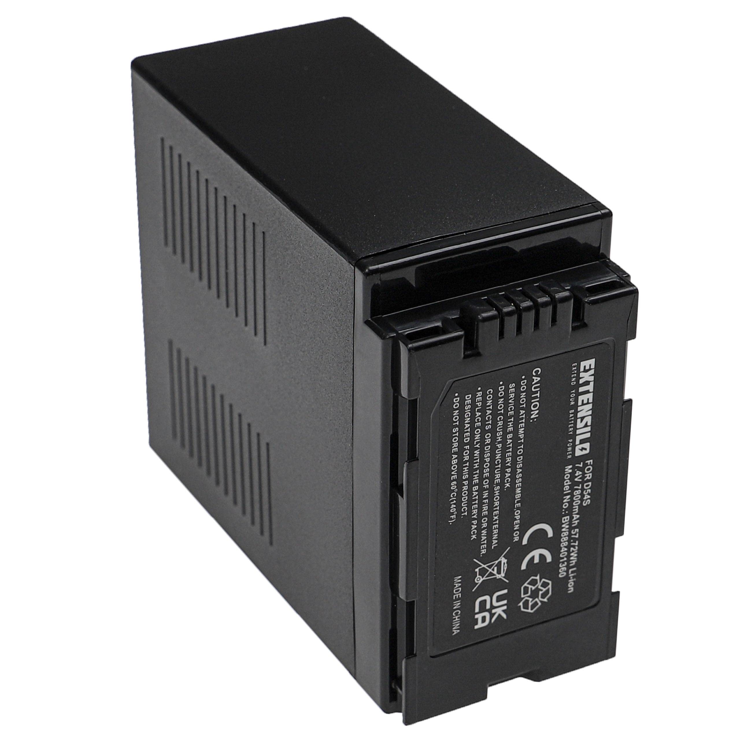 2X Batterie Compatible avec Panasonic AG-DVX100BE, AG-DVX100B, AG-DVX100AP, AG-DVX100BP caméra vidéo caméscope (7800mAh, 7,4V, Li-ION)