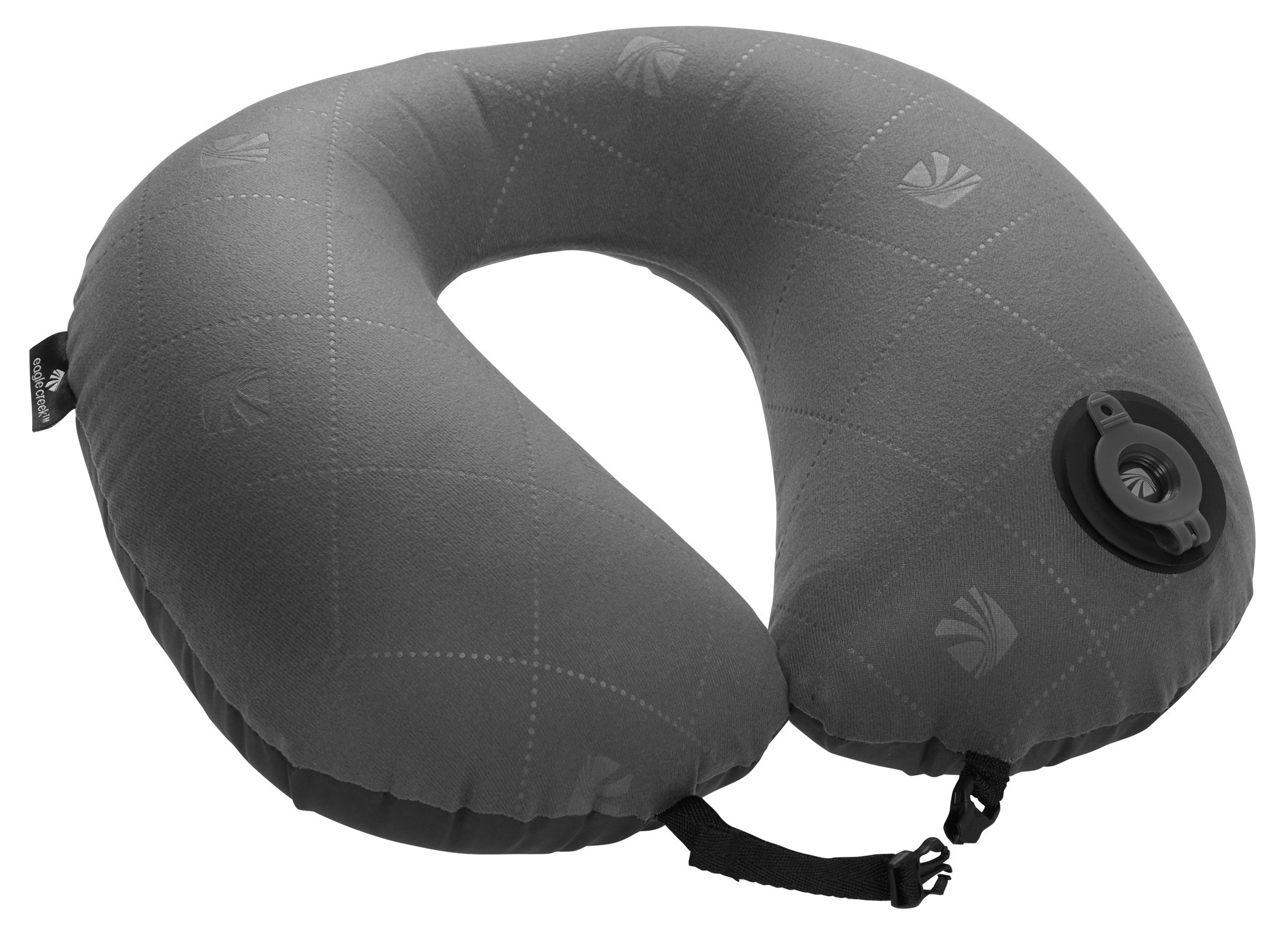 eagle creek Exhale Neck Pillow – Inflatable Travel Pillow for Neck Support – Compact, Lightweight, Ergonomic Design – Soft Cover – Packs Flat – Ideal