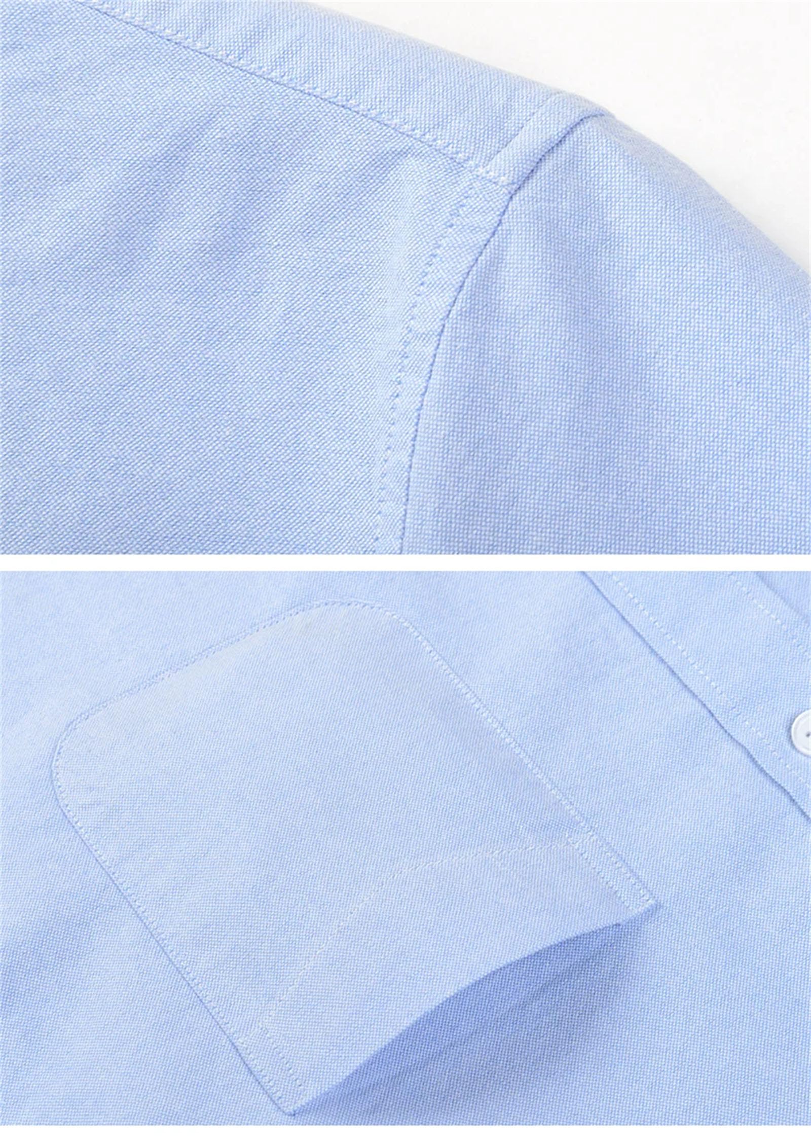 Camicia da uomo in cotone Oxford a righe, a maniche lunghe, casual, da lavoro, elegante