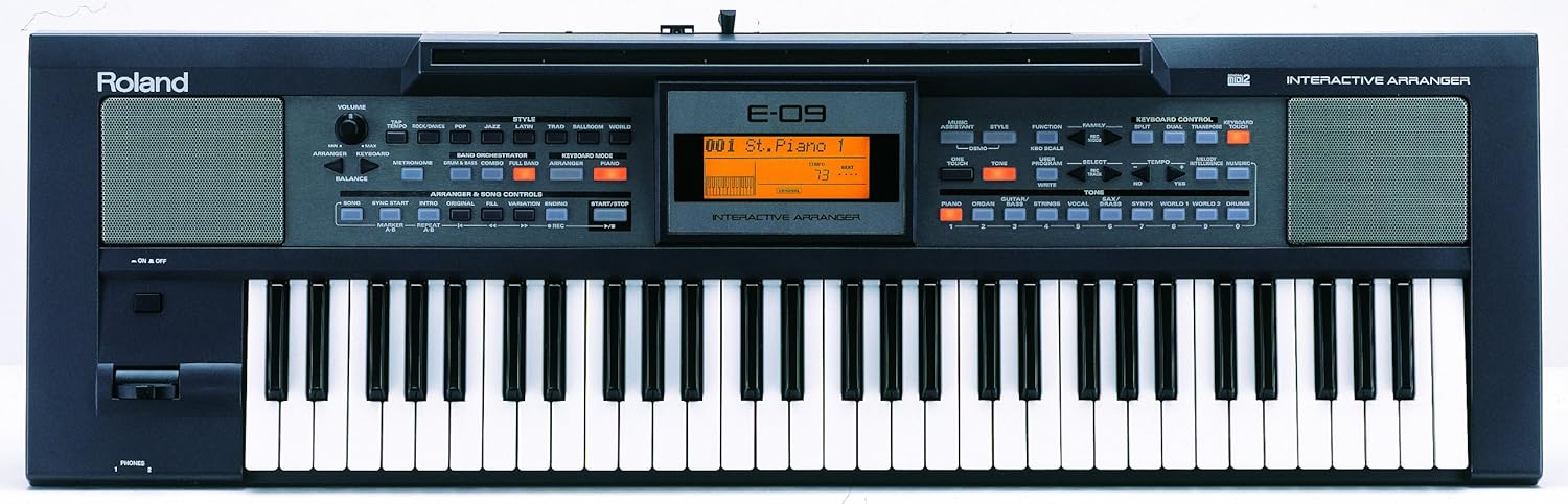 Top panel of Roland E-09 Digital Piano