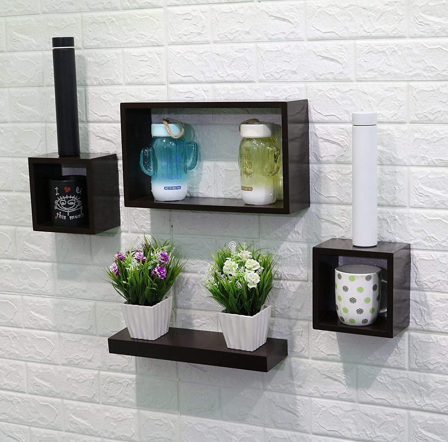 Zara Handicrafts Home Decor Floating Wall Shelf Wall Mounted Bookcase