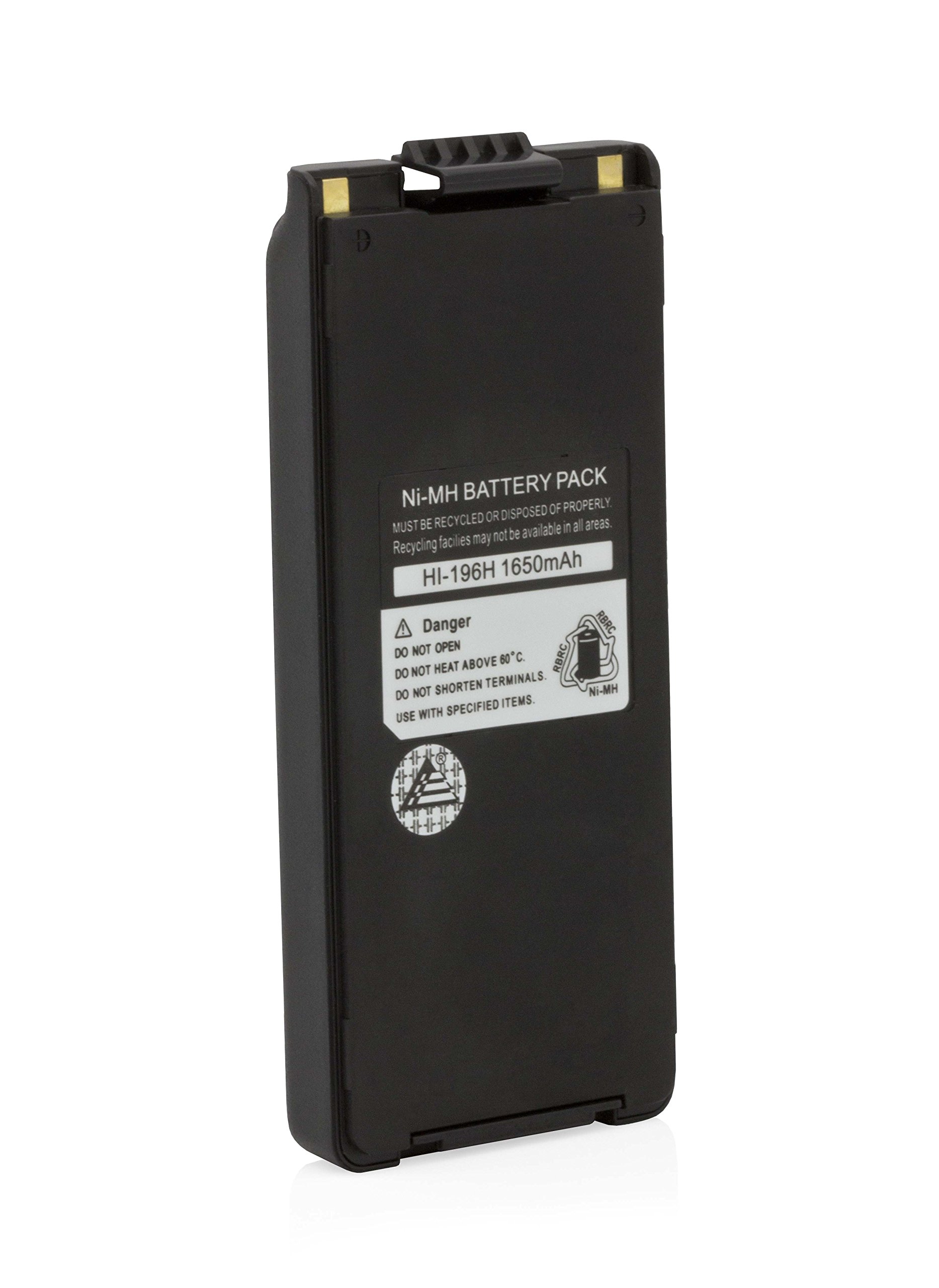 ExpertPower® 9.6V 1650mAh NiMH Battery for Icom BP-195 BP-196 BP-196H BP-196R | Compatible with IC-F3 F4 T2H A4 A4C A4E Radios | High-Capacity Rechargeable