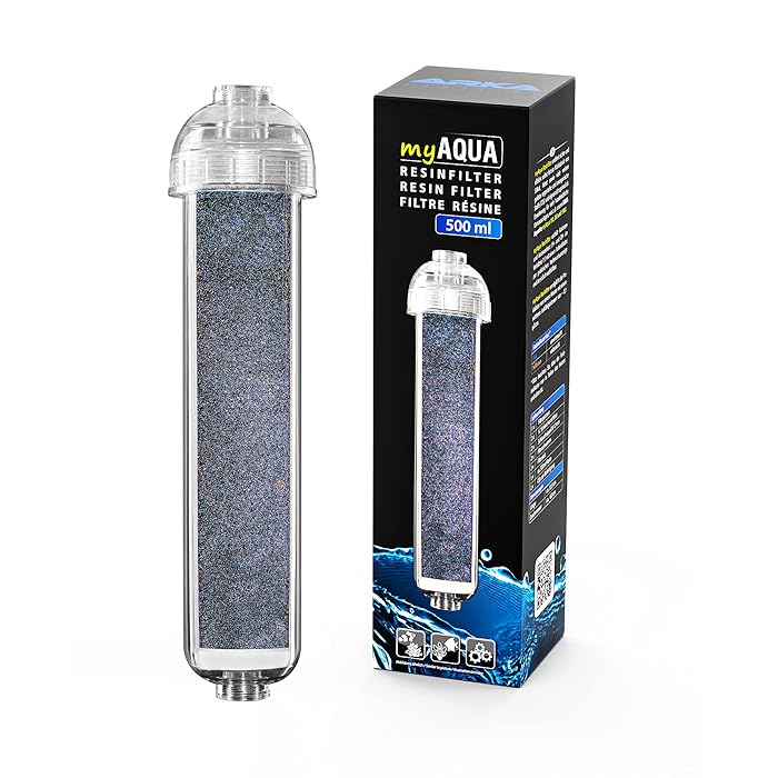 Buy ARKA Aquatics Resin filter 500 ml pure water filter, removes the
