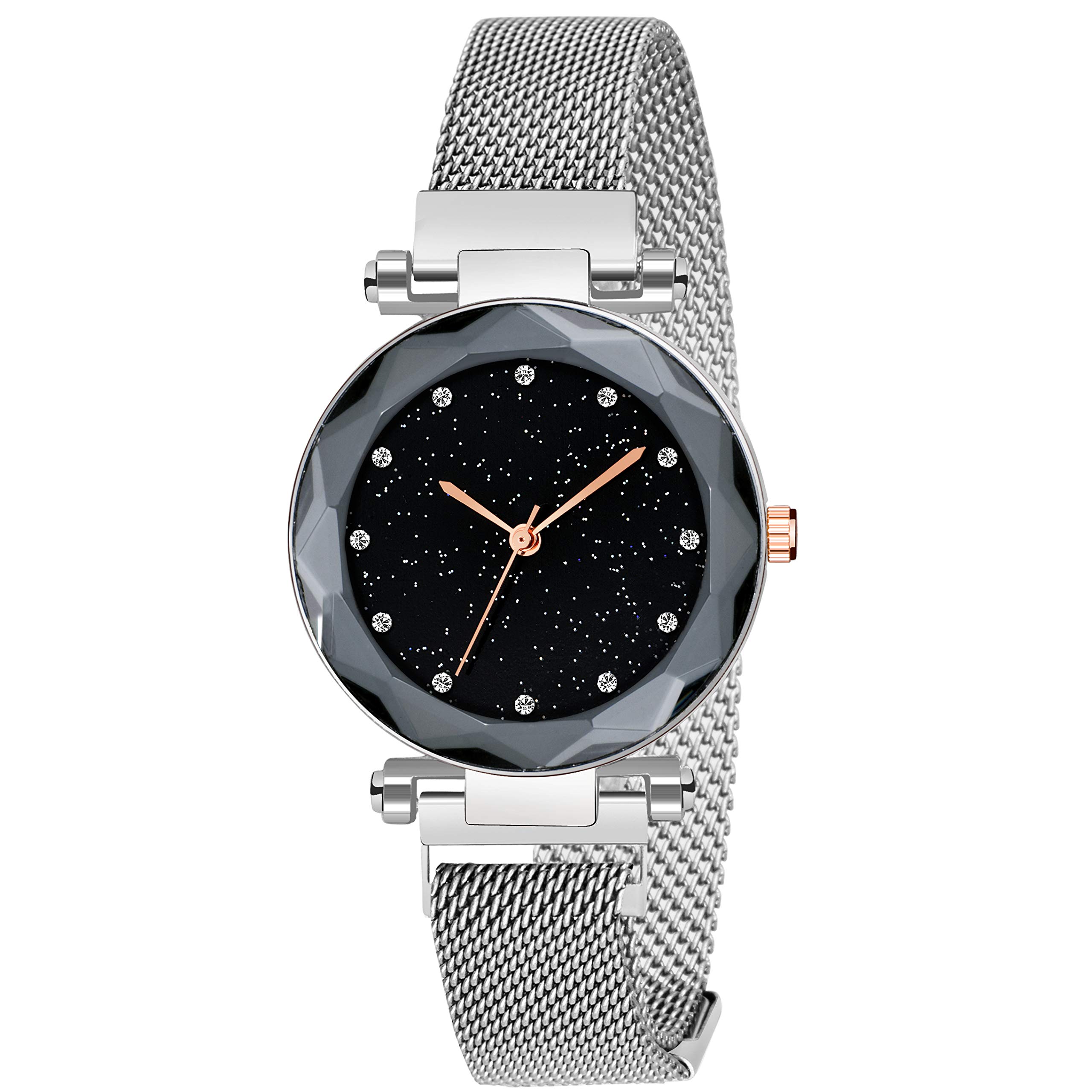 The Shopoholic Silver Round Diamond Analog Japanese Diffrend 6 Color Magnatic Watch for Women/Magnatic Watch for Girl Pack of 1 (B08SWC9GLL) Amazon Price History, Amazon Price Tracker