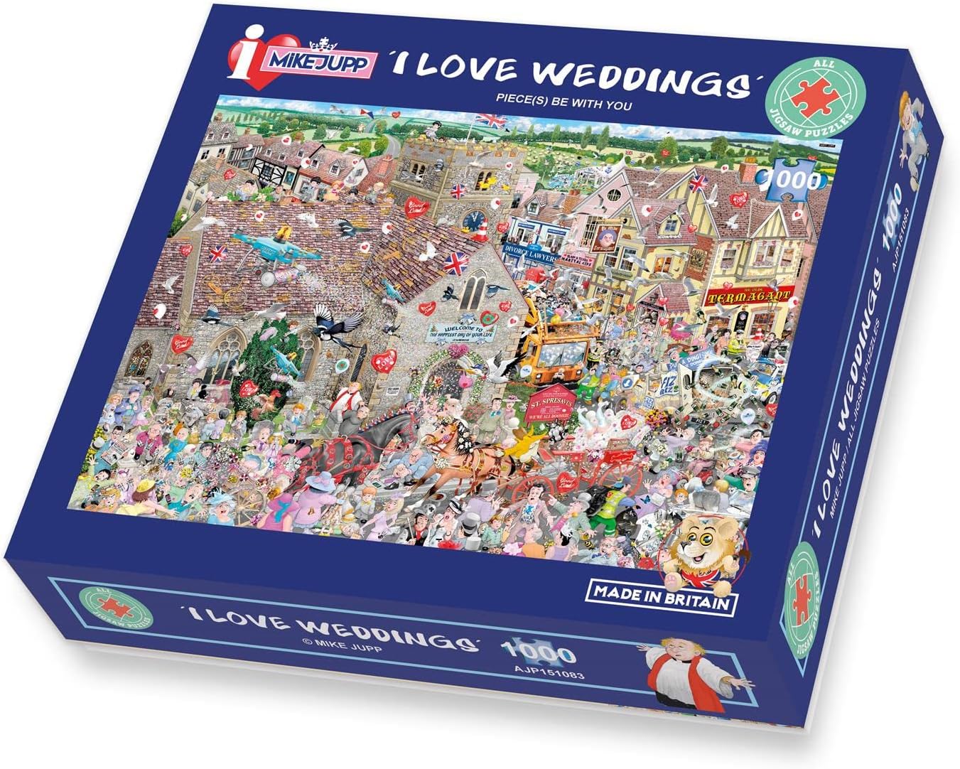 Mike Jupp Jigsaw Puzzles I Love Wedding 1000 Piece Jigsaw Puzzle