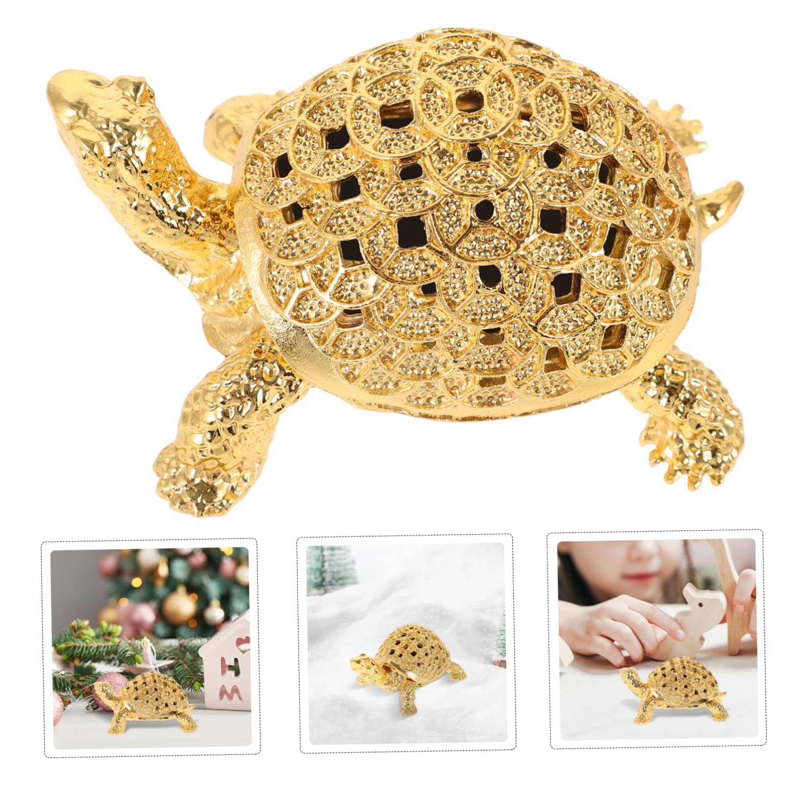 Amazon.co.jp: COHEALI 合金製ミニ亀の置物 レトロ亀の像 ホーム