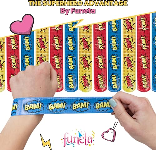 Miniatura 6 de 30 pulseras de superhéroe de San Valentín para niños, tarjetas del día de San Valentín para el aula escolar de los niños, regalos del día de San