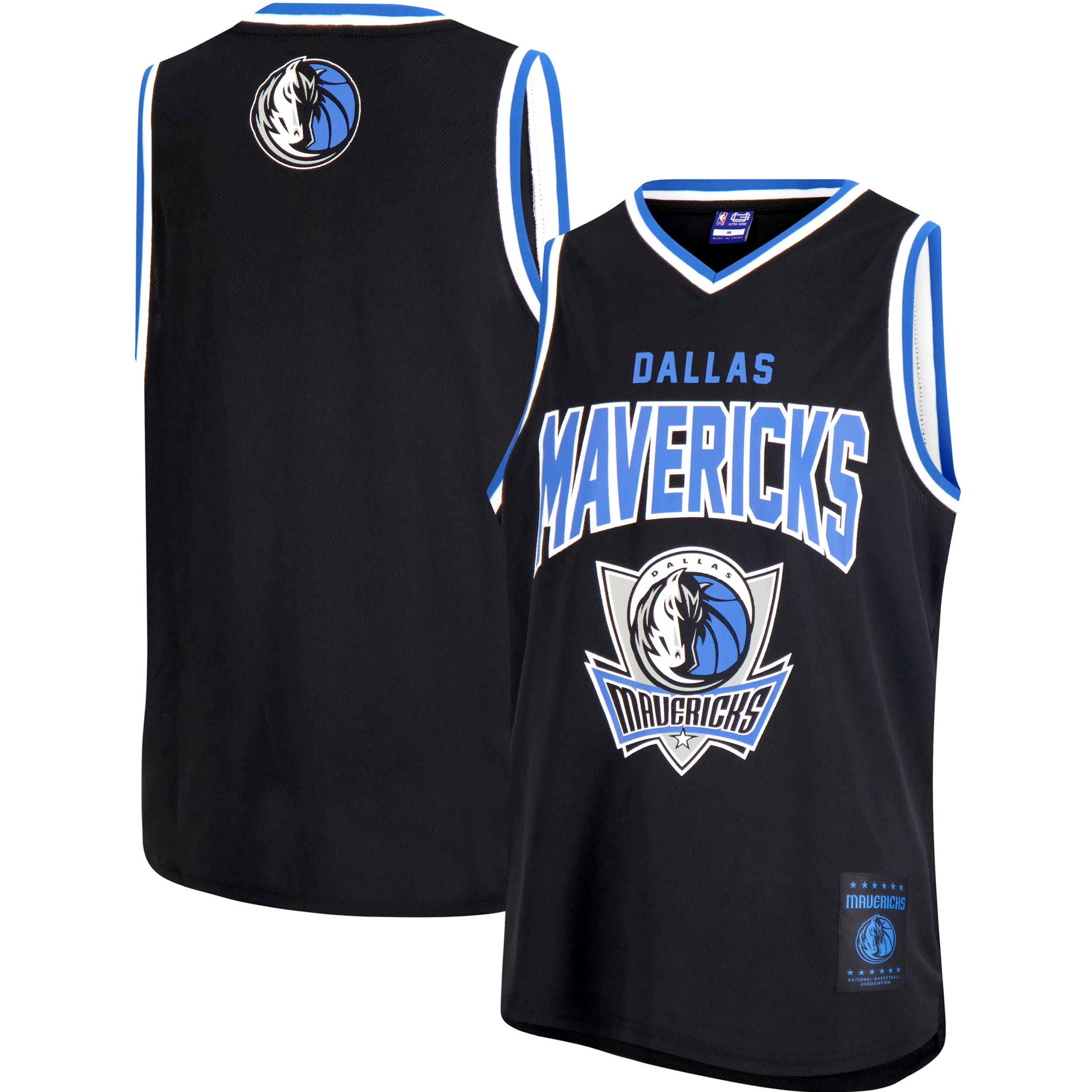 Ultra Game Men's NBA Official Super Soft Sleeveless Tank Top Muscle T-Shirt - Black