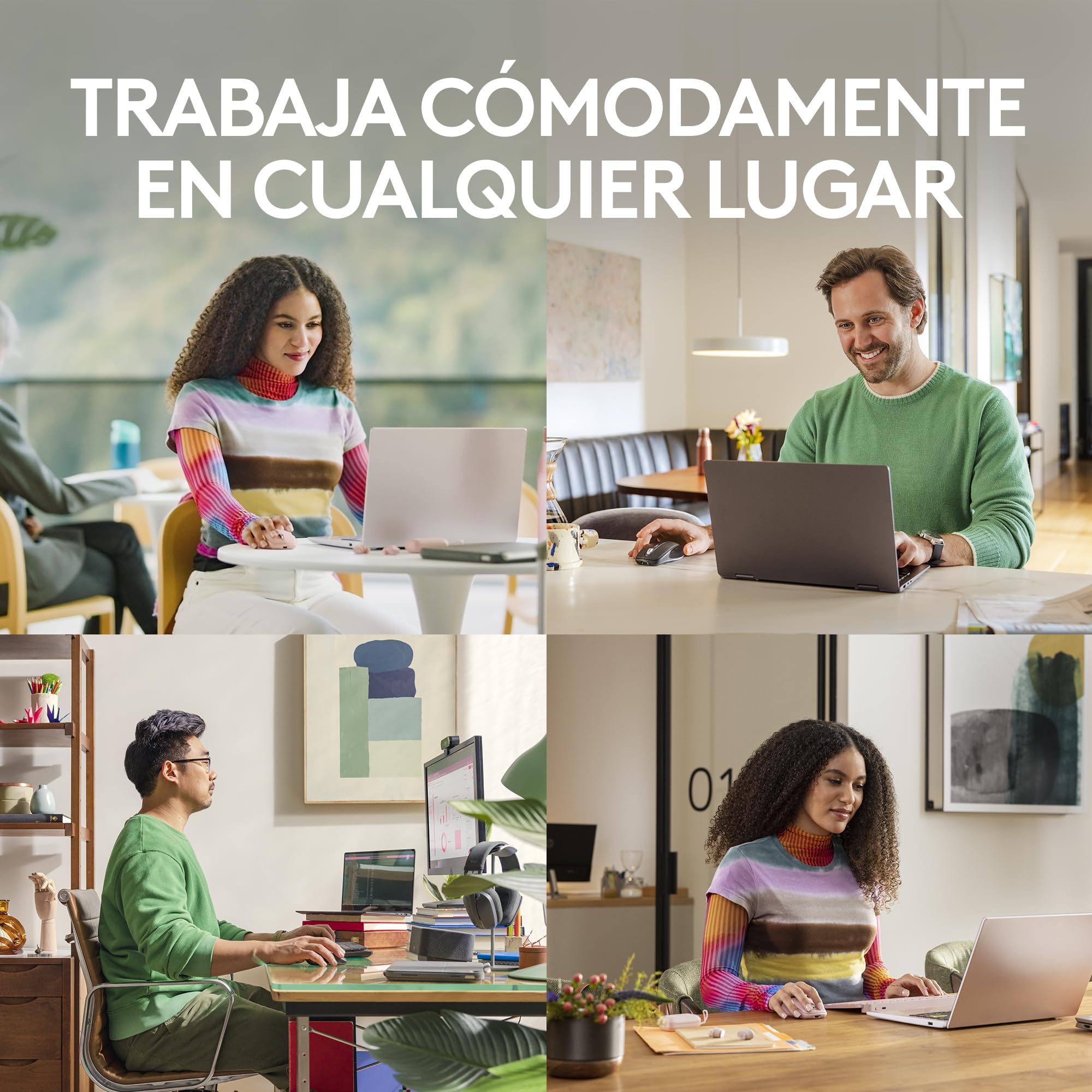 Logitech MX Anywhere 3S Ratón Inalámbrico Compacto, Desplazamiento Rápido, 8K dpi, Clics Silenciosos, Botones Programables, USB C, Bluetooth, Windows PC, Linux, Chrome, Mac - Gris