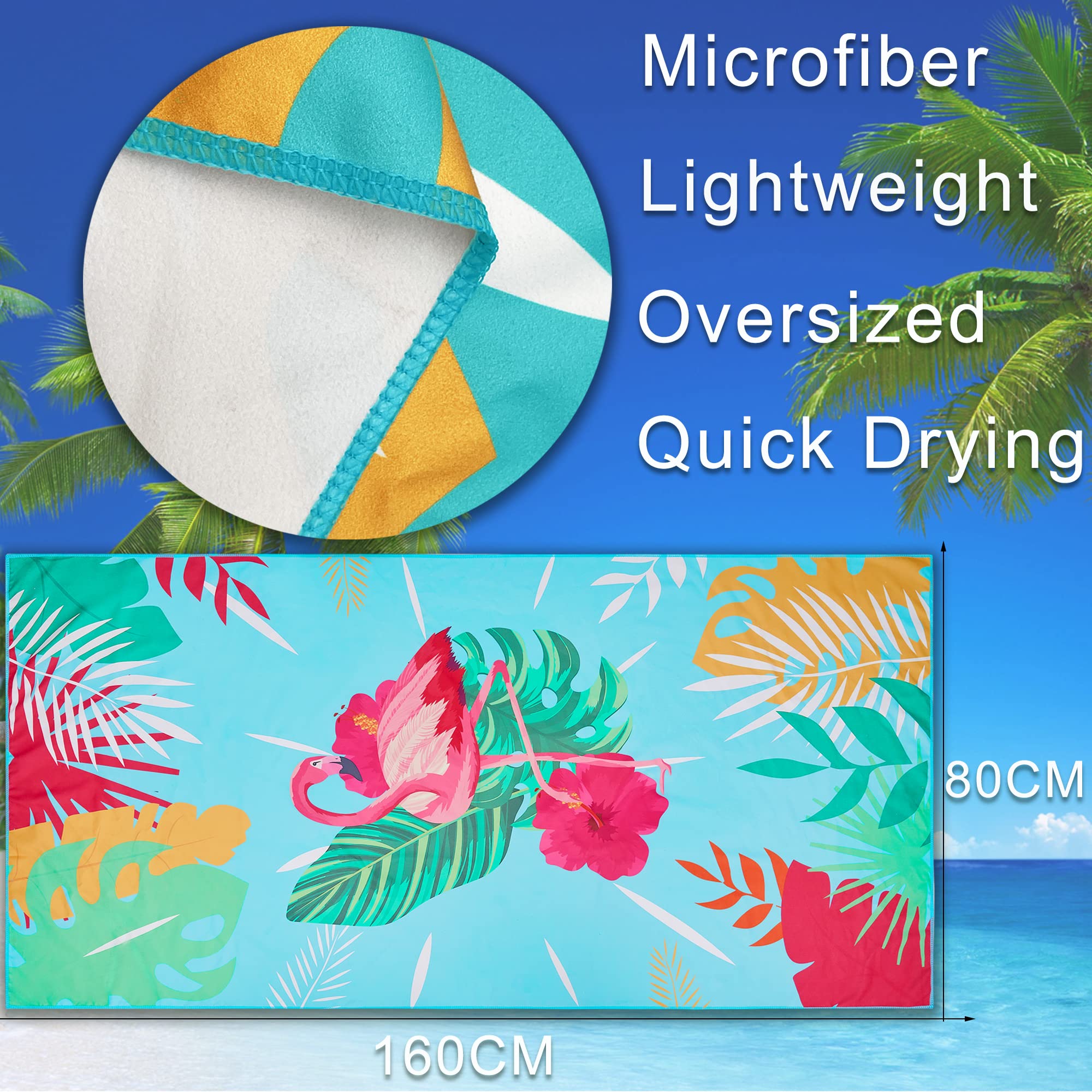 Hottest Large Beach Towel Microfiber Extra Large Quick Dry Oversized