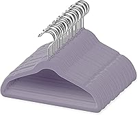 Vista 12 de 50 perchas de terciopelo premium para niños - 14.0 pulgadas, antideslizantes para niños y preadolescentes - Perchas ultra delgadas, que ahorran
