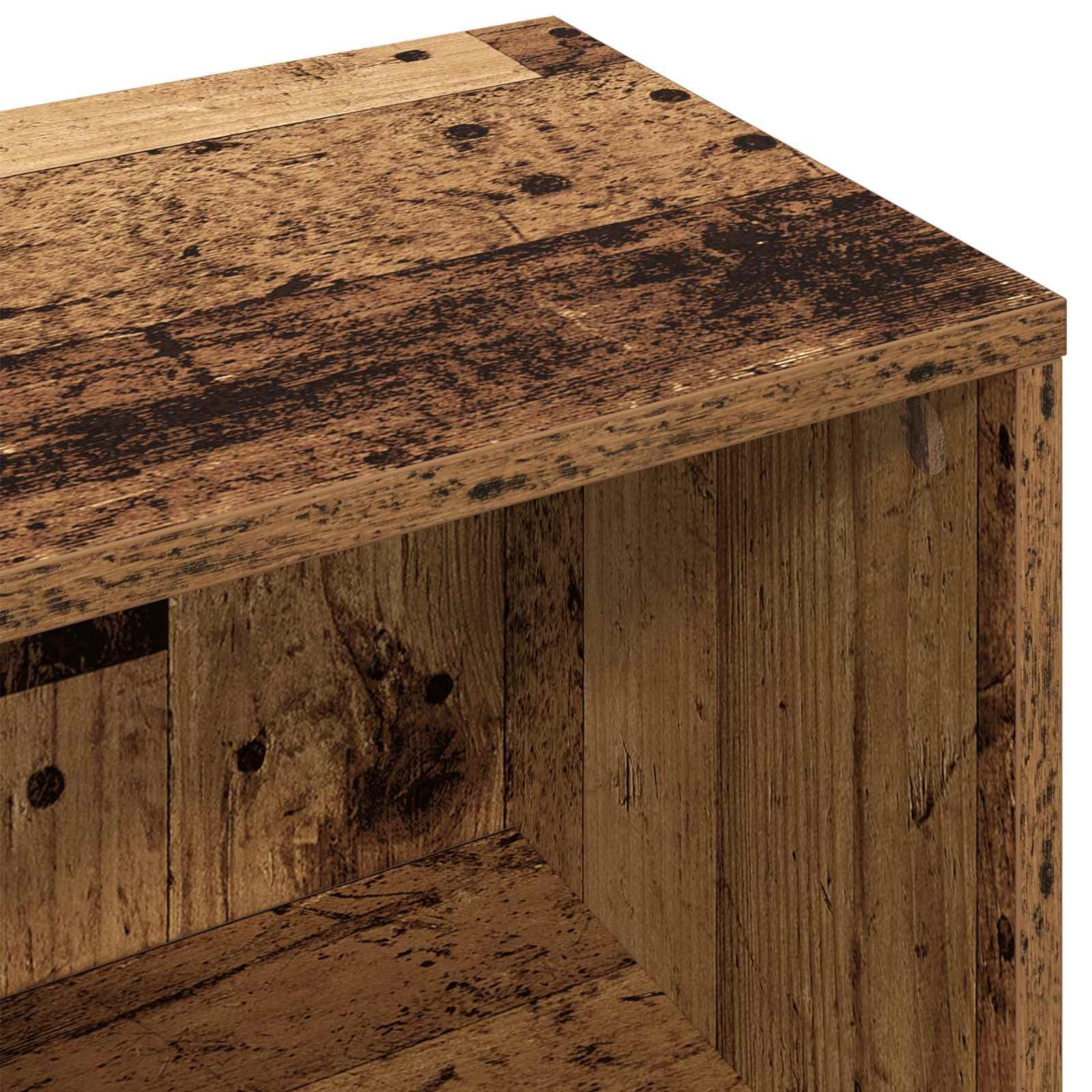 Credenza in legno anticato, 73,5 x 22,5 x 53,5 cm, comò con