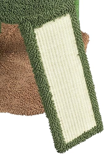 Miniatura 6 de Topeakmart Árbol de gato de cactus de 42 pulgadas de alto con sisal natural bonita torre para gatos con postes para rascar plataforma condominio