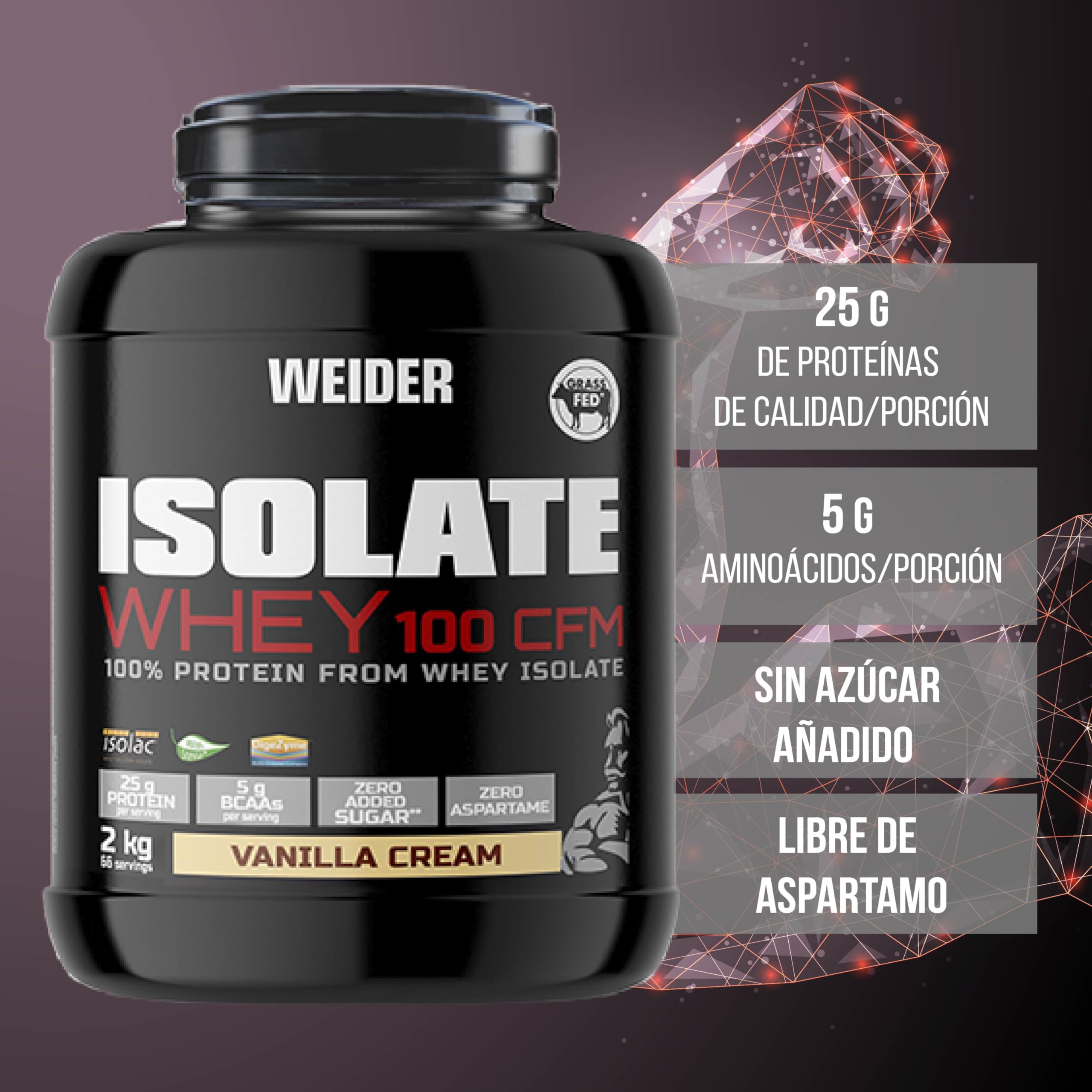 Weider Isolate Whey 100 CFM - 2 Kg Vanilla Cream