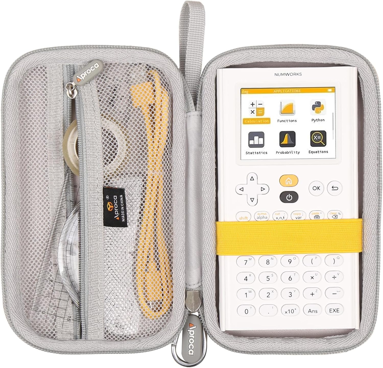 Aproca Grey Hard Storage Portable Case, for NumWorks