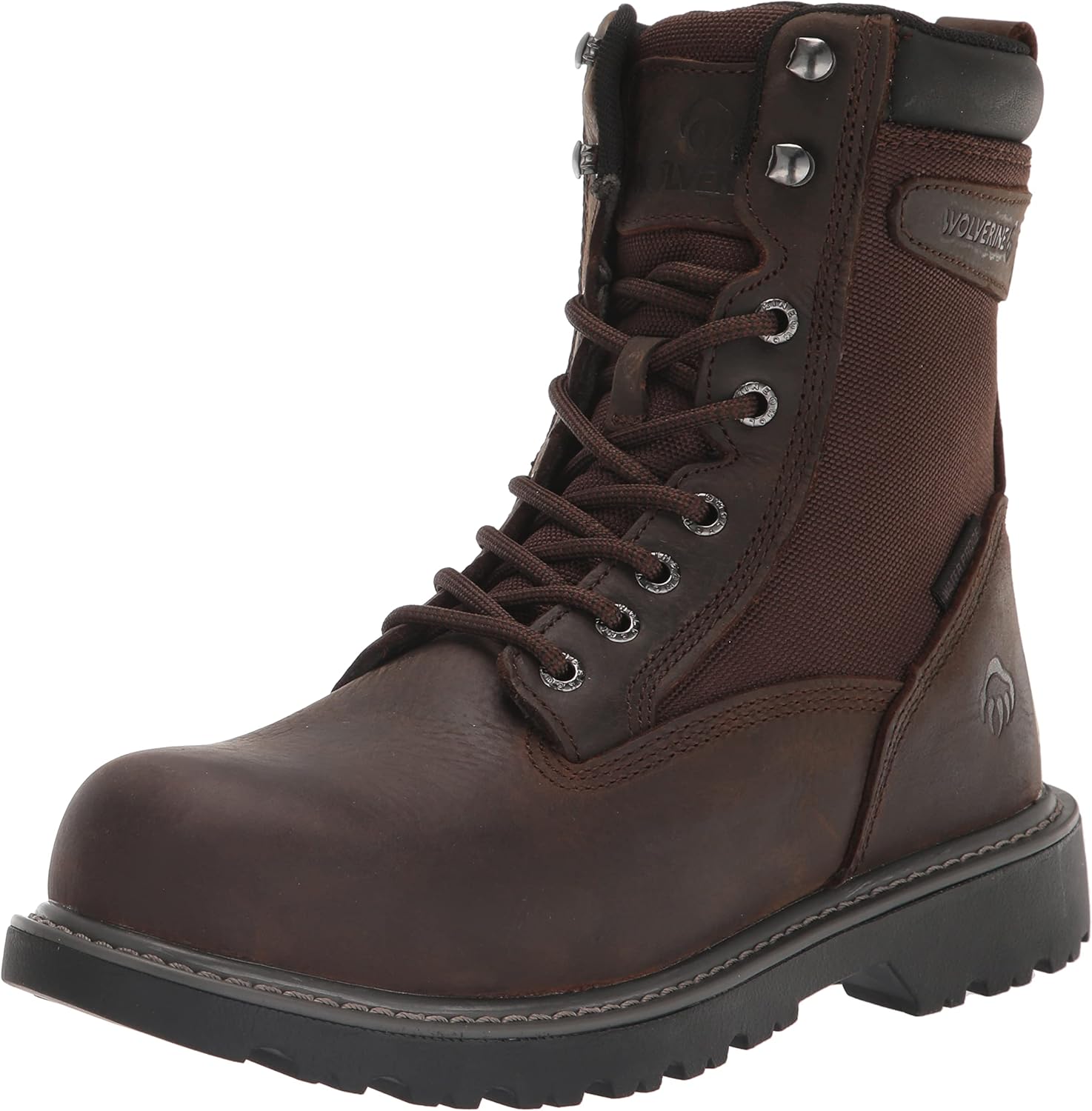 Wolverine Men's Floorhand Waterproof Insulated 8" Boot Construction, Dark Brown, 13 Wide